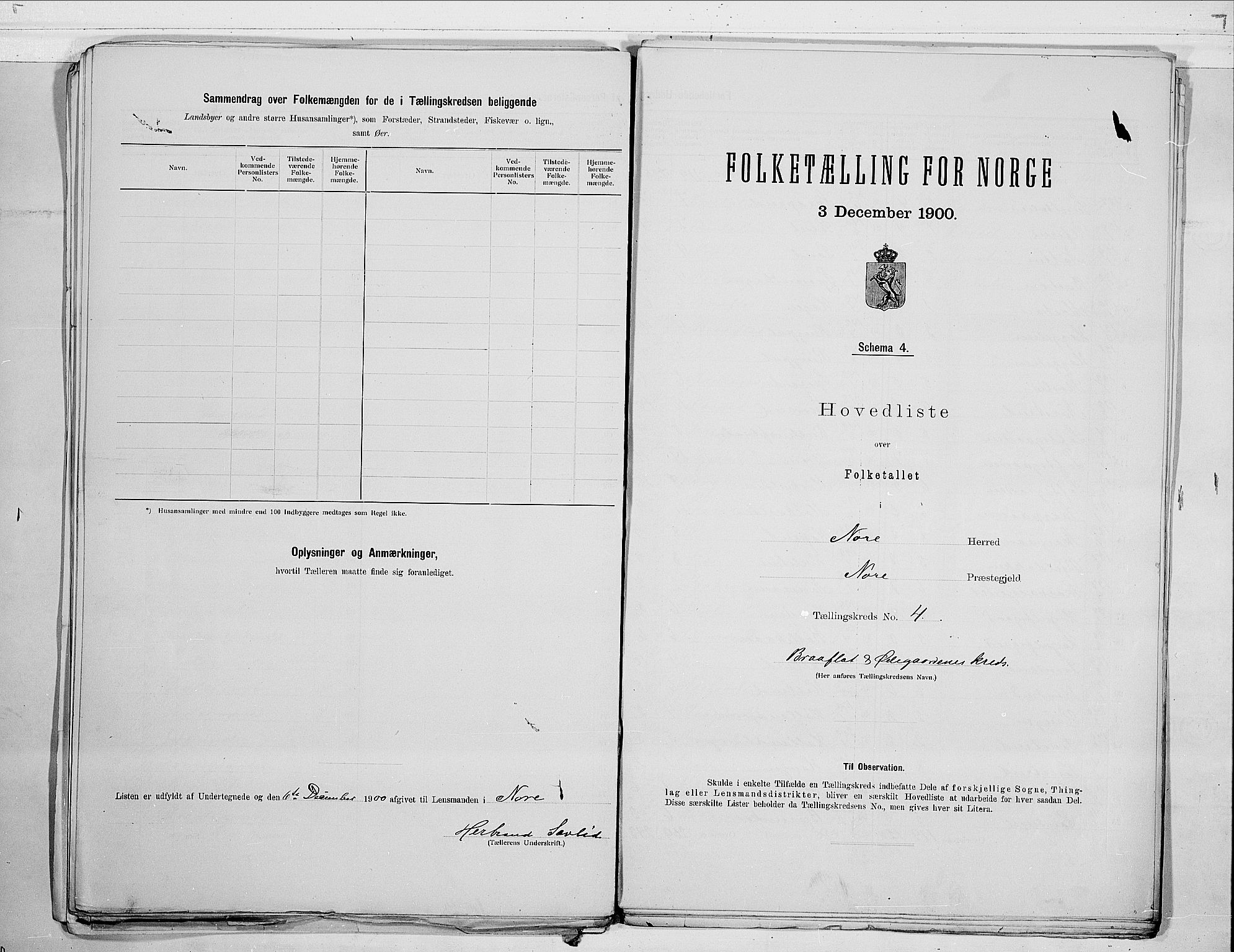 RA, 1900 census for Nore, 1900, p. 10