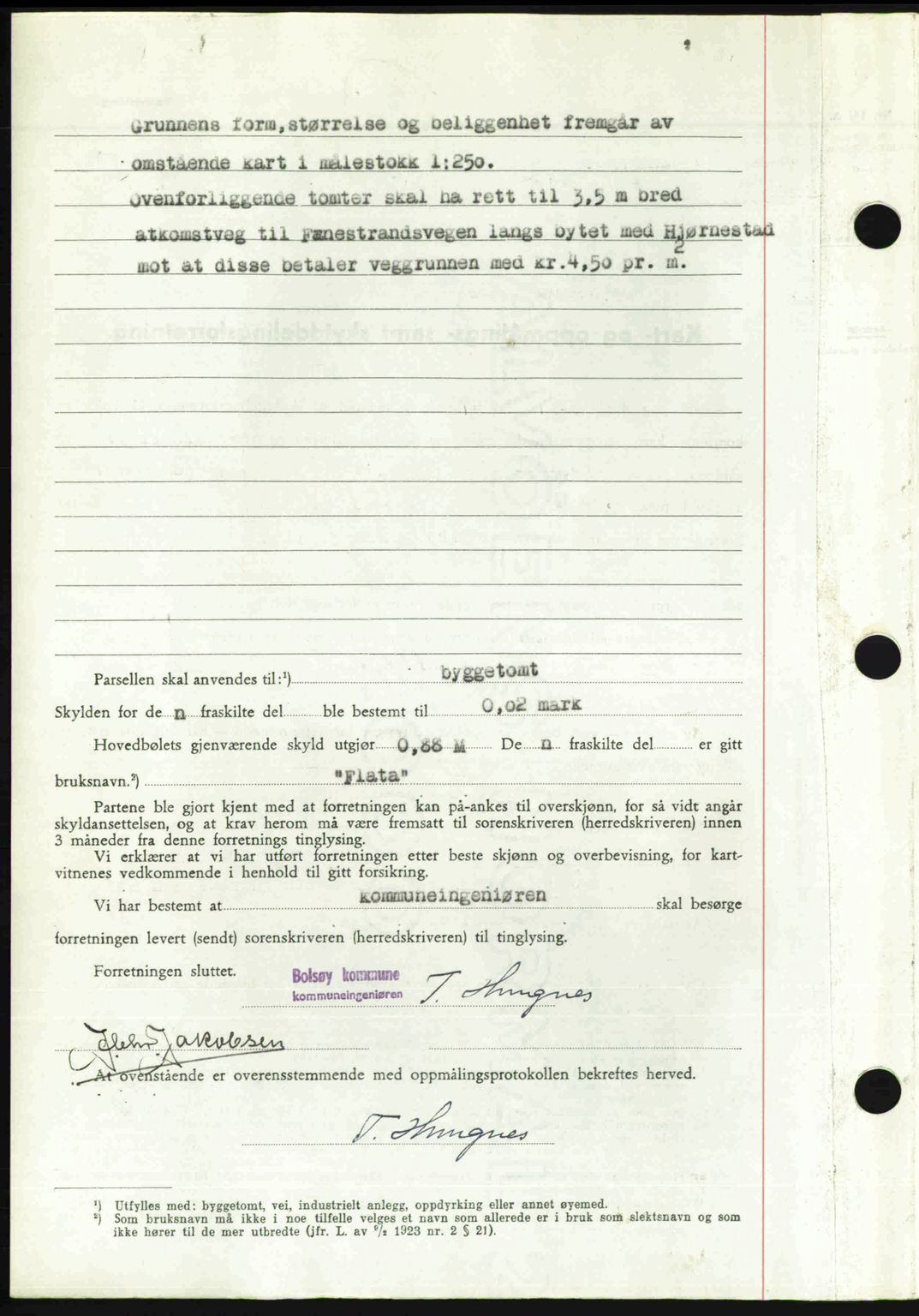 Romsdal sorenskriveri, SAT/A-4149/1/2/2C: Mortgage book no. A24, 1947-1947, Diary no: : 2552/1947