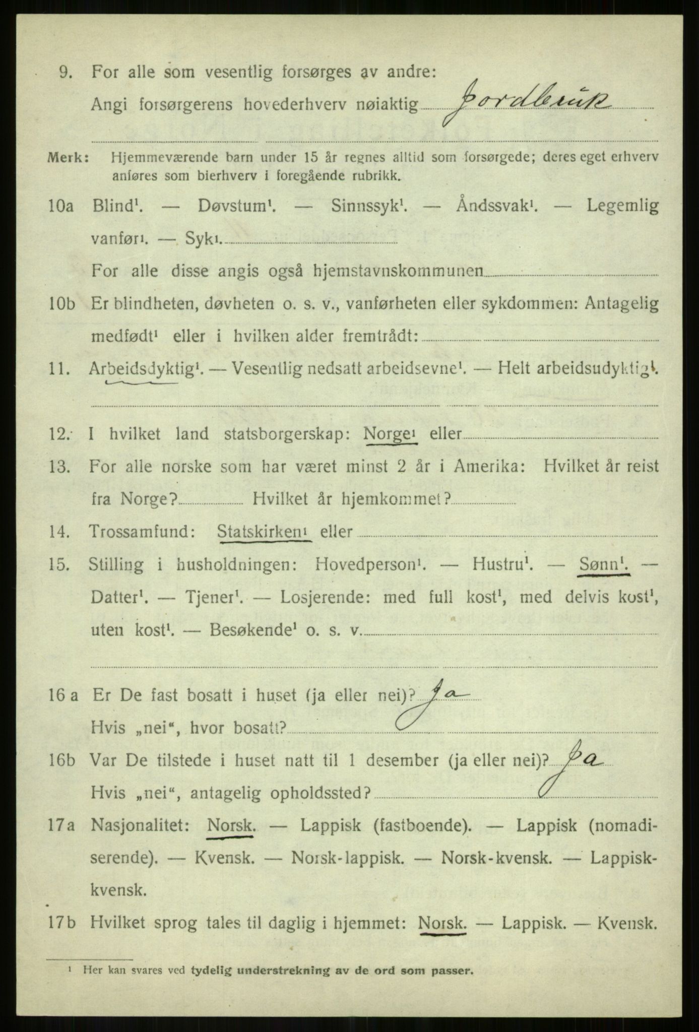 SATØ, 1920 census for Målselv, 1920, p. 7000