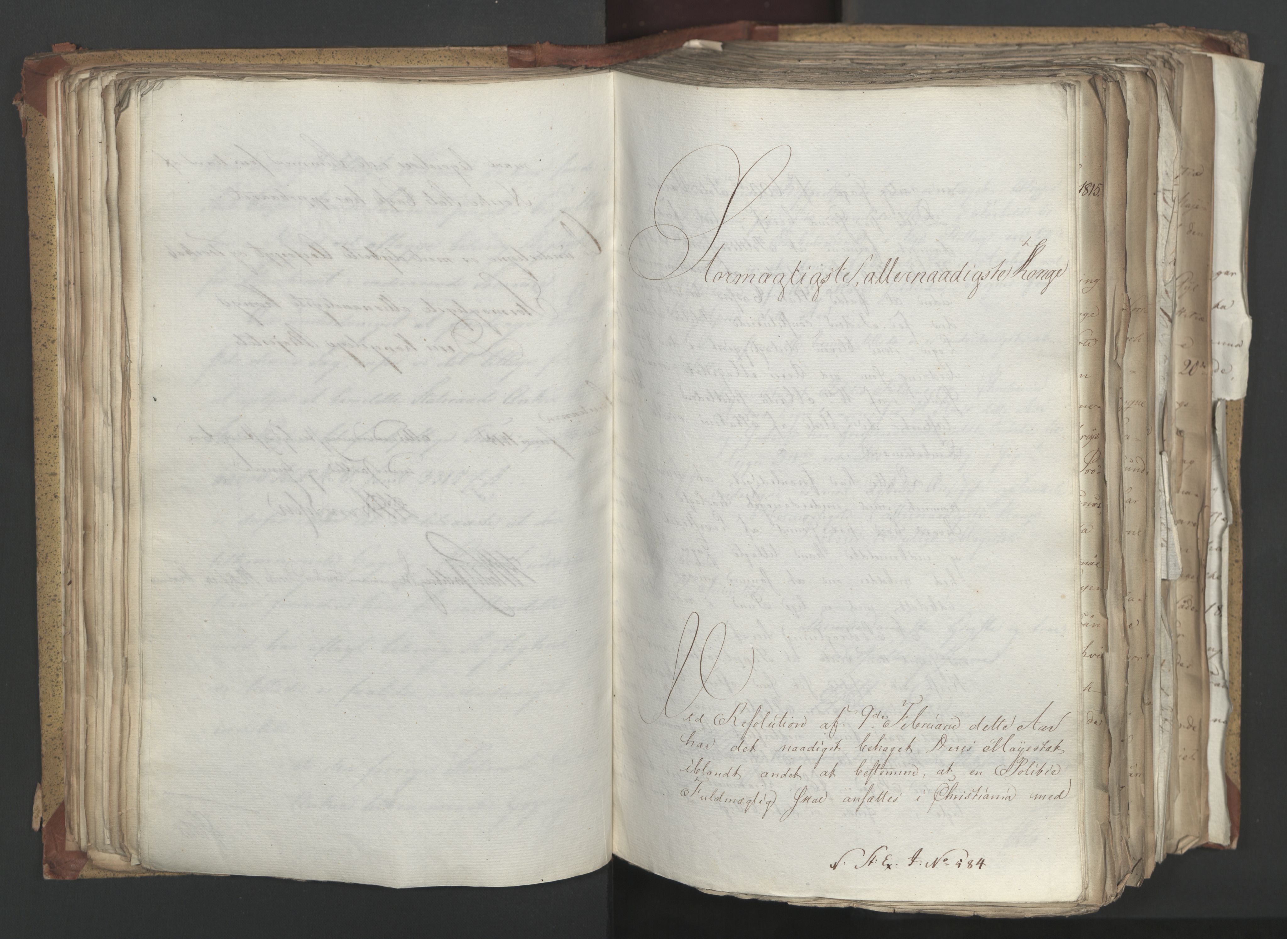 Statsrådsavdelingen i Stockholm, AV/RA-S-1003/D/Da/L0003: Regjeringsinnstillinger nr. 519-787, 1815, p. 140