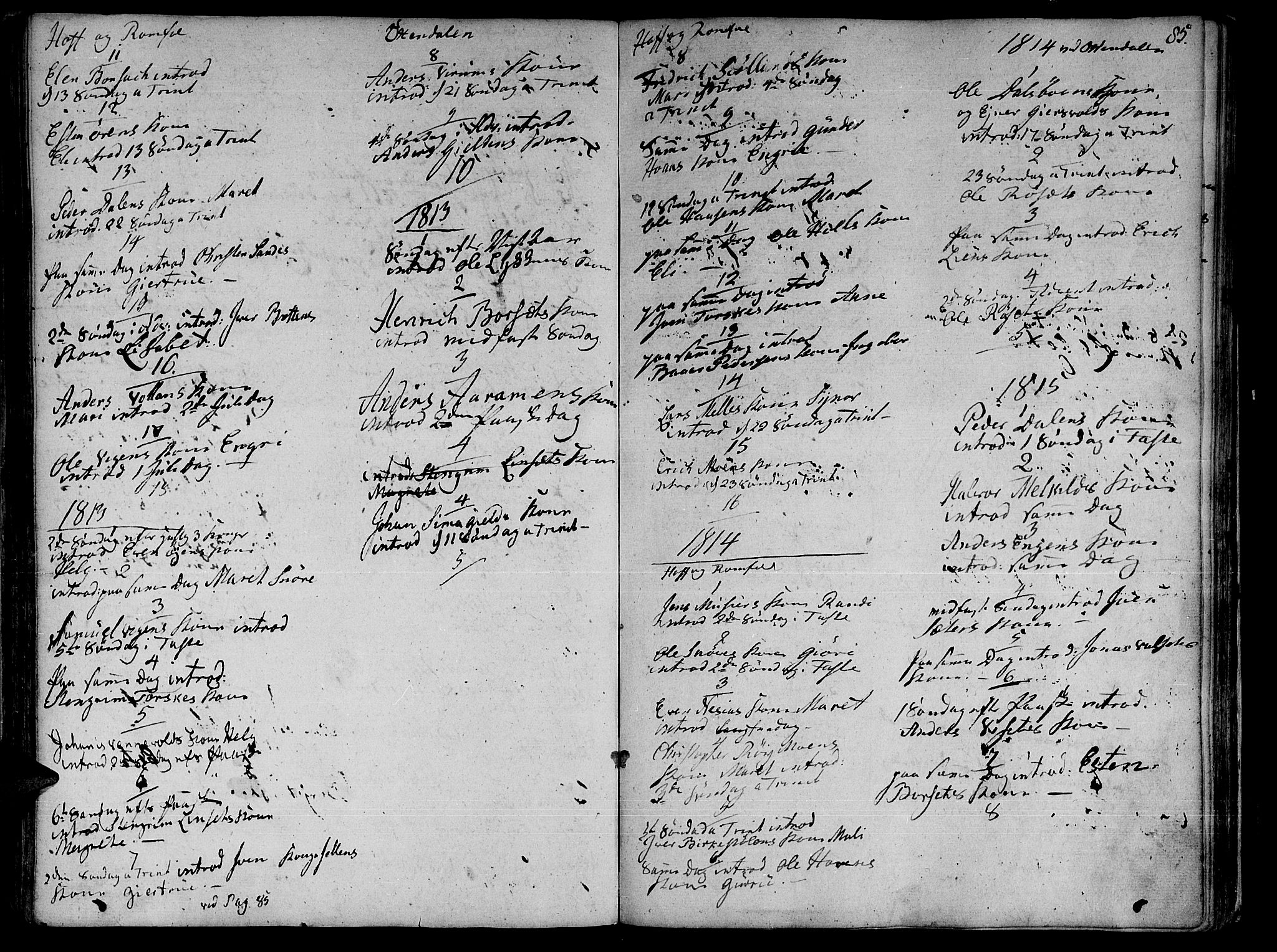 Ministerialprotokoller, klokkerbøker og fødselsregistre - Møre og Romsdal, SAT/A-1454/590/L1008: Parish register (official) no. 590A02, 1794-1820, p. 85