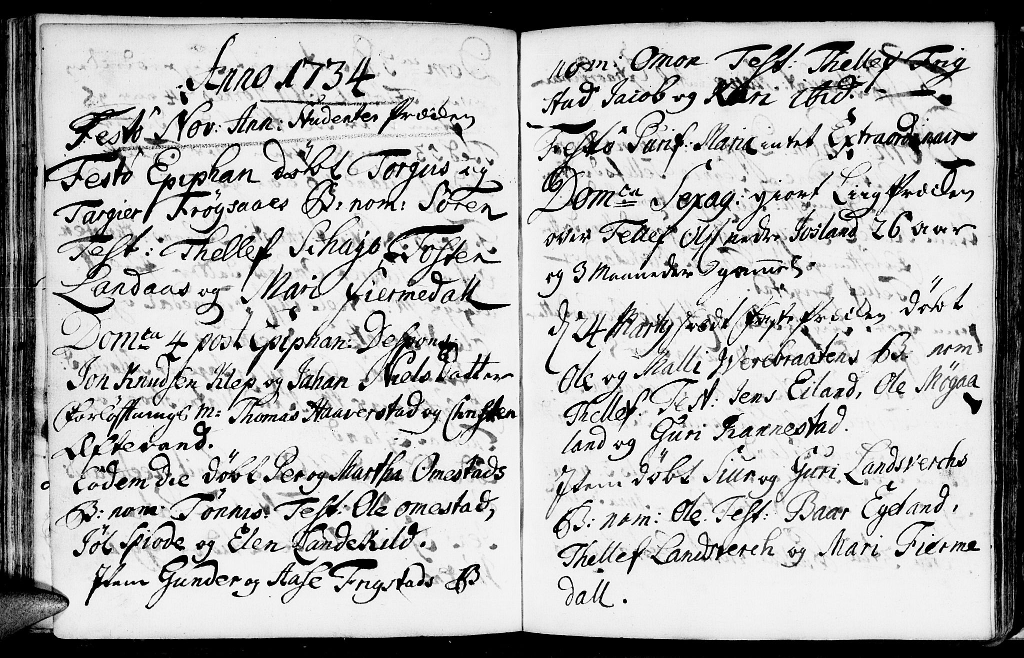 Evje sokneprestkontor, AV/SAK-1111-0008/F/Fa/Fac/L0001: Parish register (official) no. A 1, 1705-1764, p. 159-160