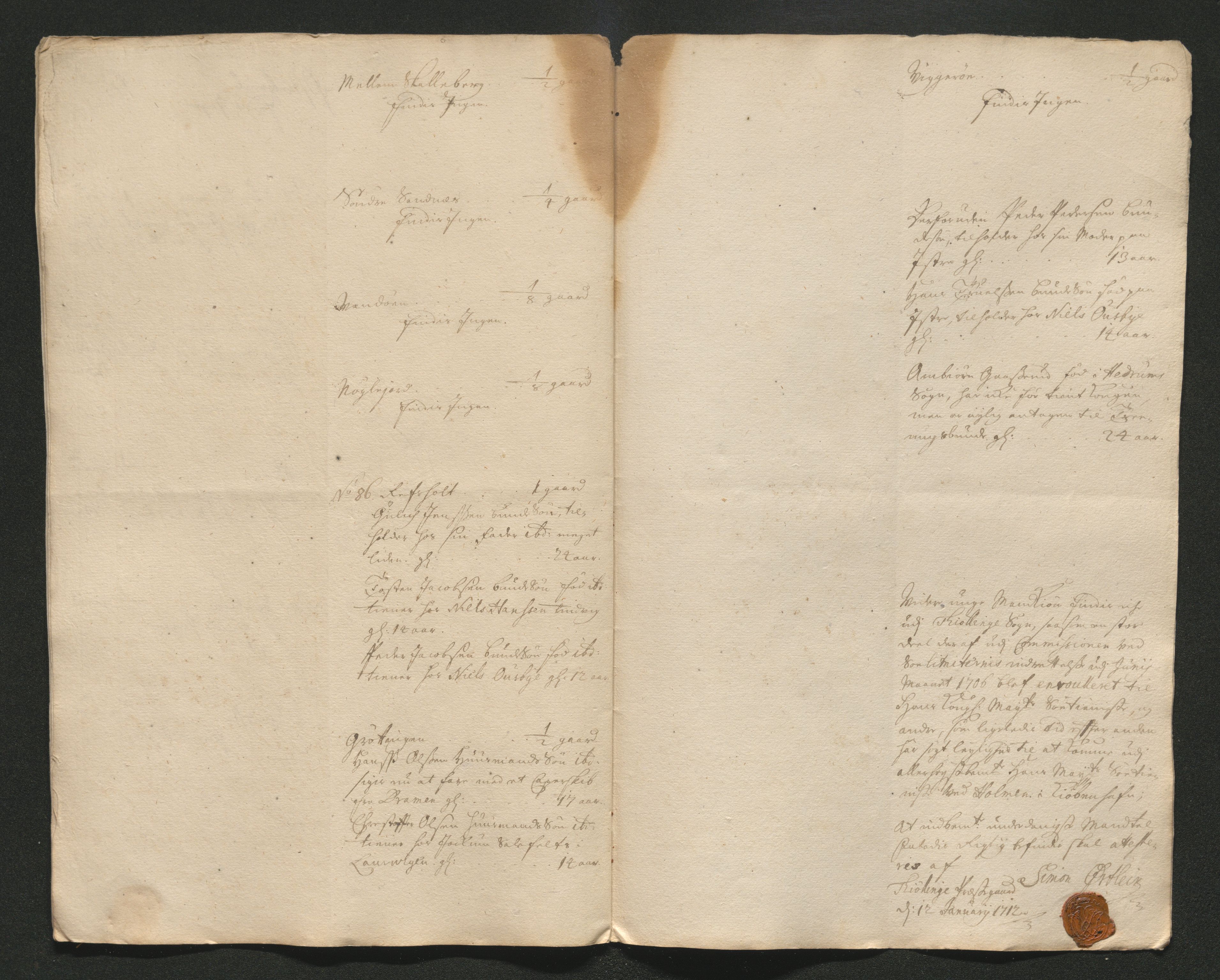 Larvik grevskap, AV/SAKO-A-1056/F/Ff/Ffa/L0001: Ruller og manntall, 1708-1734, p. 105