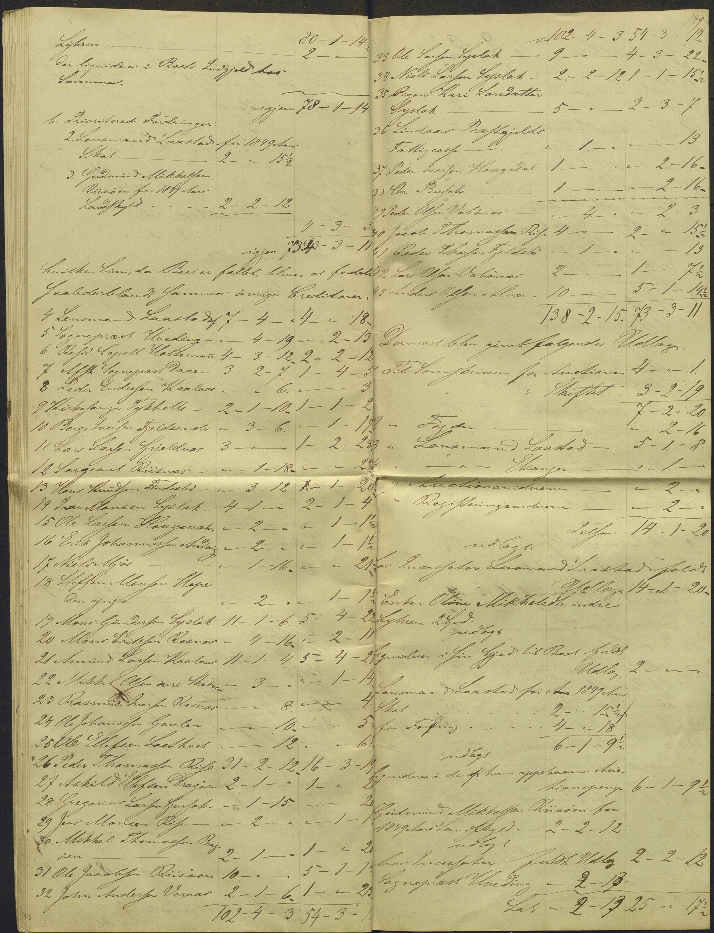 Nordhordland sorenskrivar, AV/SAB-A-2901/1/H/Hd/Hdb/L0001: Konsept til utlodningar, 1850-1852, p. 172