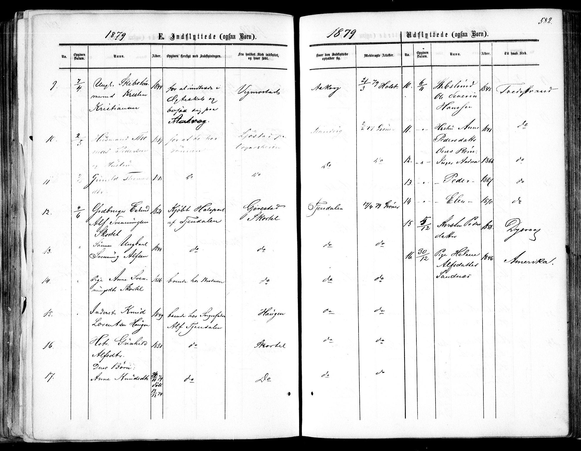 Søndeled sokneprestkontor, AV/SAK-1111-0038/F/Fa/L0003: Parish register (official) no. A 3, 1861-1879, p. 582