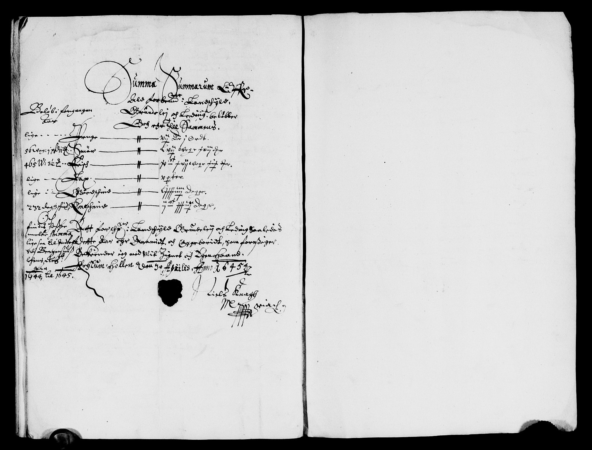 Rentekammeret inntil 1814, Reviderte regnskaper, Lensregnskaper, AV/RA-EA-5023/R/Rb/Rbt/L0099: Bergenhus len, 1643-1645