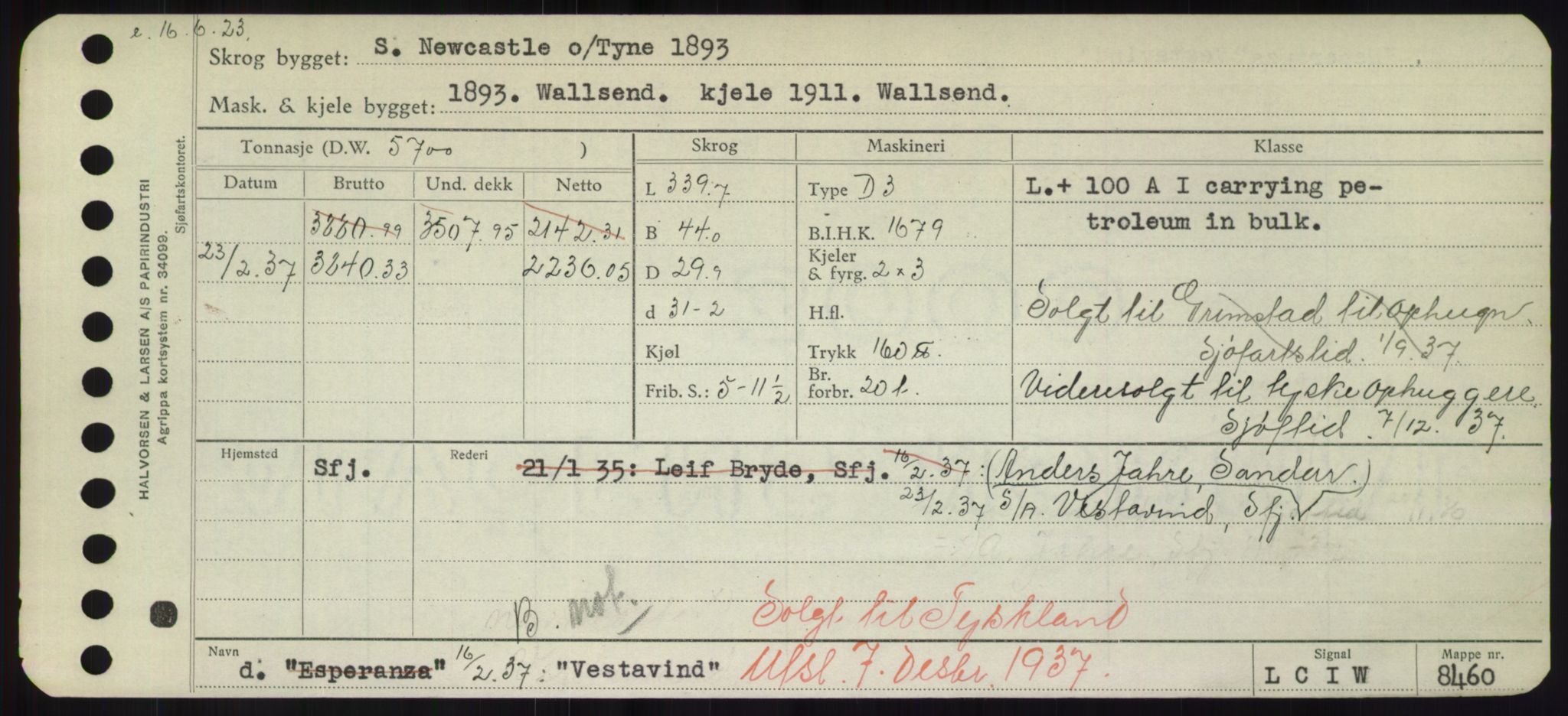 Sjøfartsdirektoratet med forløpere, Skipsmålingen, RA/S-1627/H/Hd/L0040: Fartøy, U-Ve, p. 673