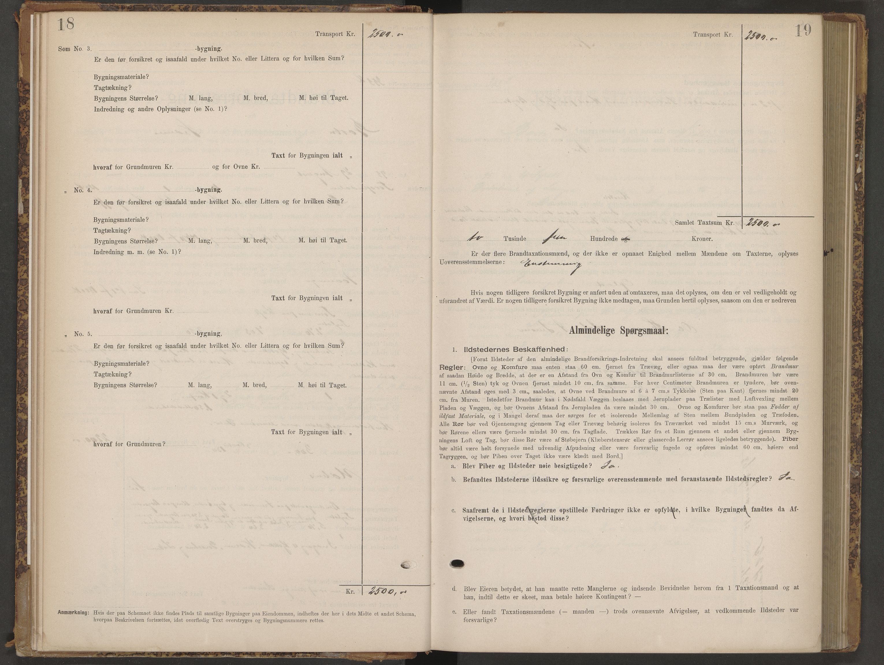 Norges Brannkasse Arendal, AV/SAK-2241-0002/F/Fa/L0024: Branntakstprotokoll nr. 22 for Barbu med gnr./bnr.register, 1895-1901