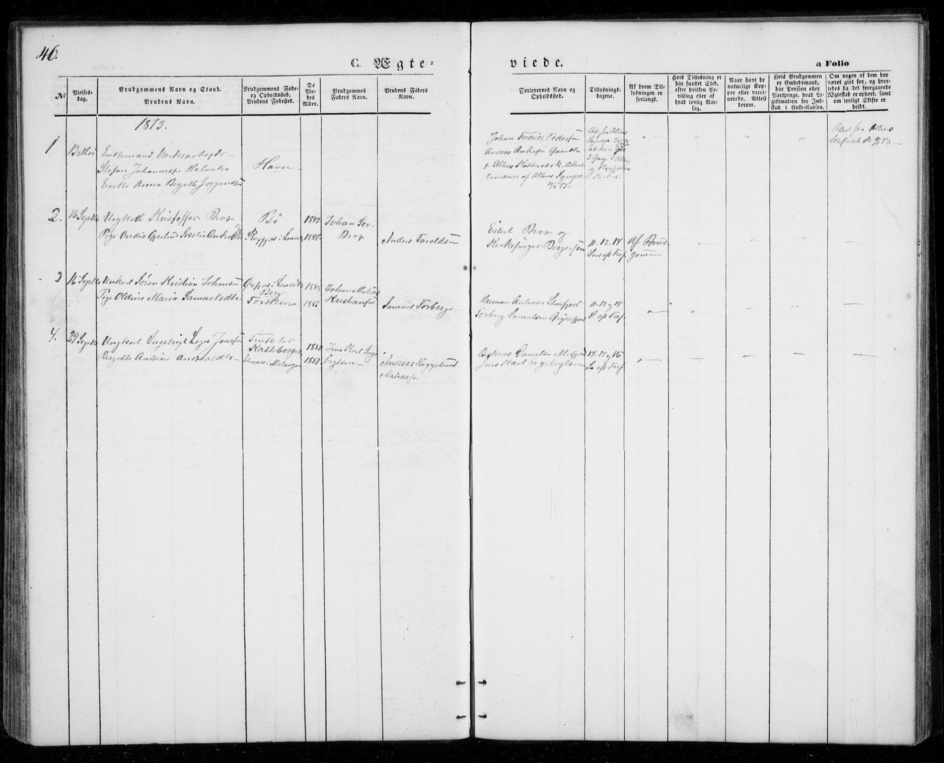 Berg sokneprestkontor, AV/SATØ-S-1318/G/Ga/Gab/L0002klokker: Parish register (copy) no. 2, 1851-1874, p. 46