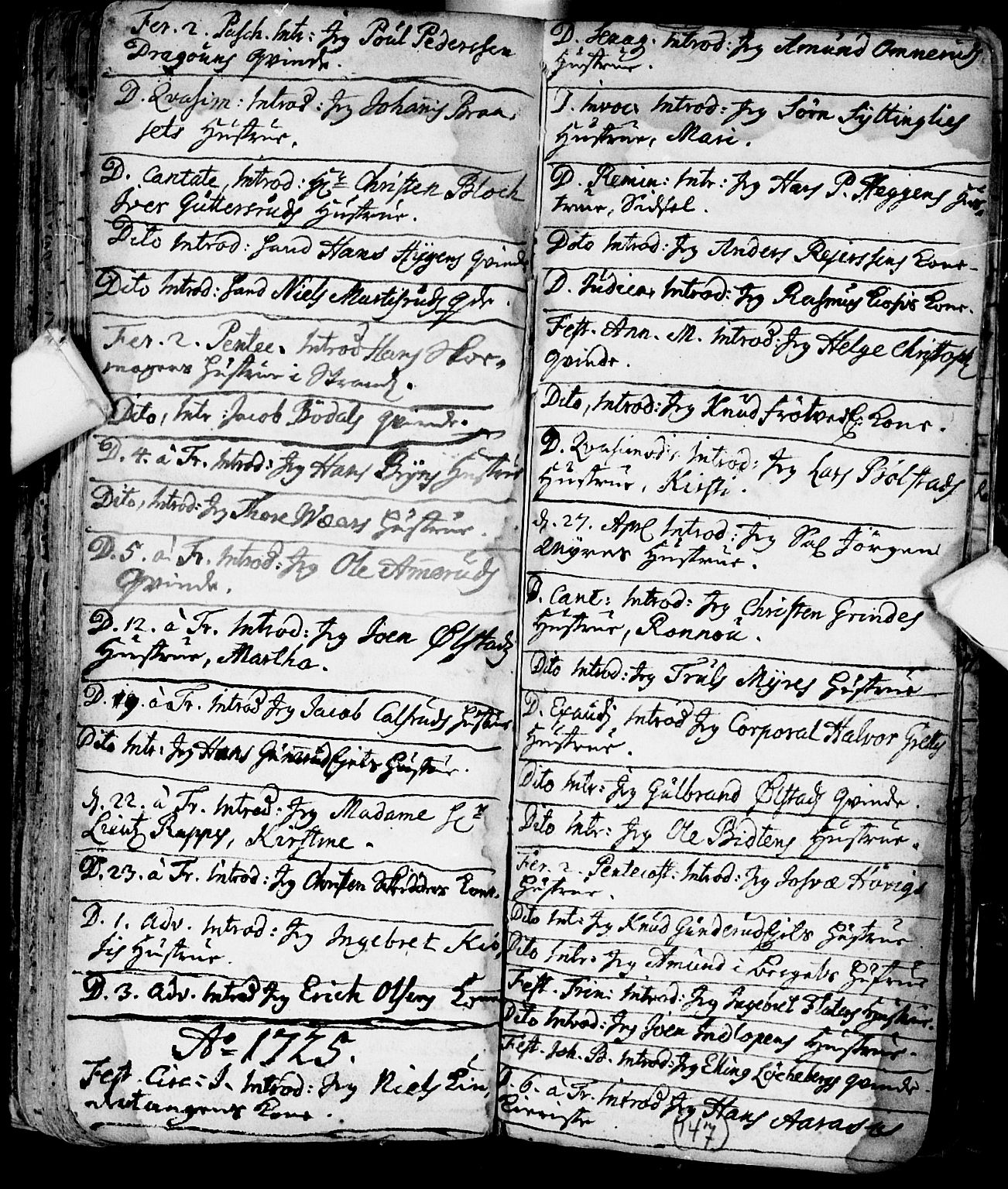 Røyken kirkebøker, AV/SAKO-A-241/F/Fa/L0001: Parish register (official) no. 1, 1701-1730, p. 147