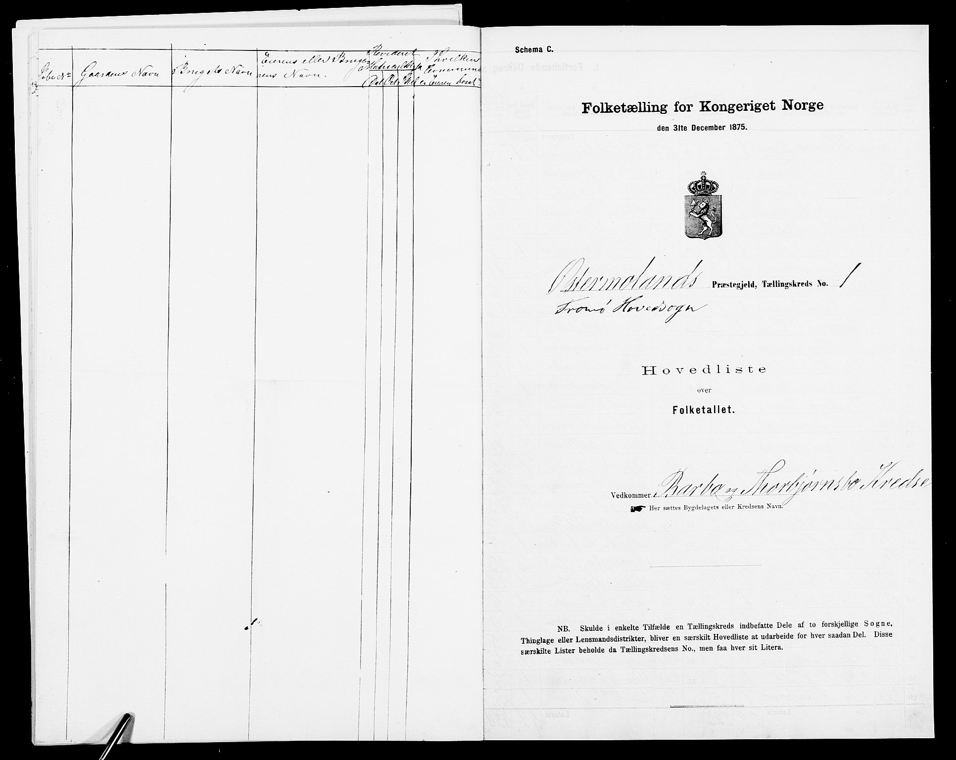 SAK, 1875 census for 0918P Austre Moland, 1875, p. 31