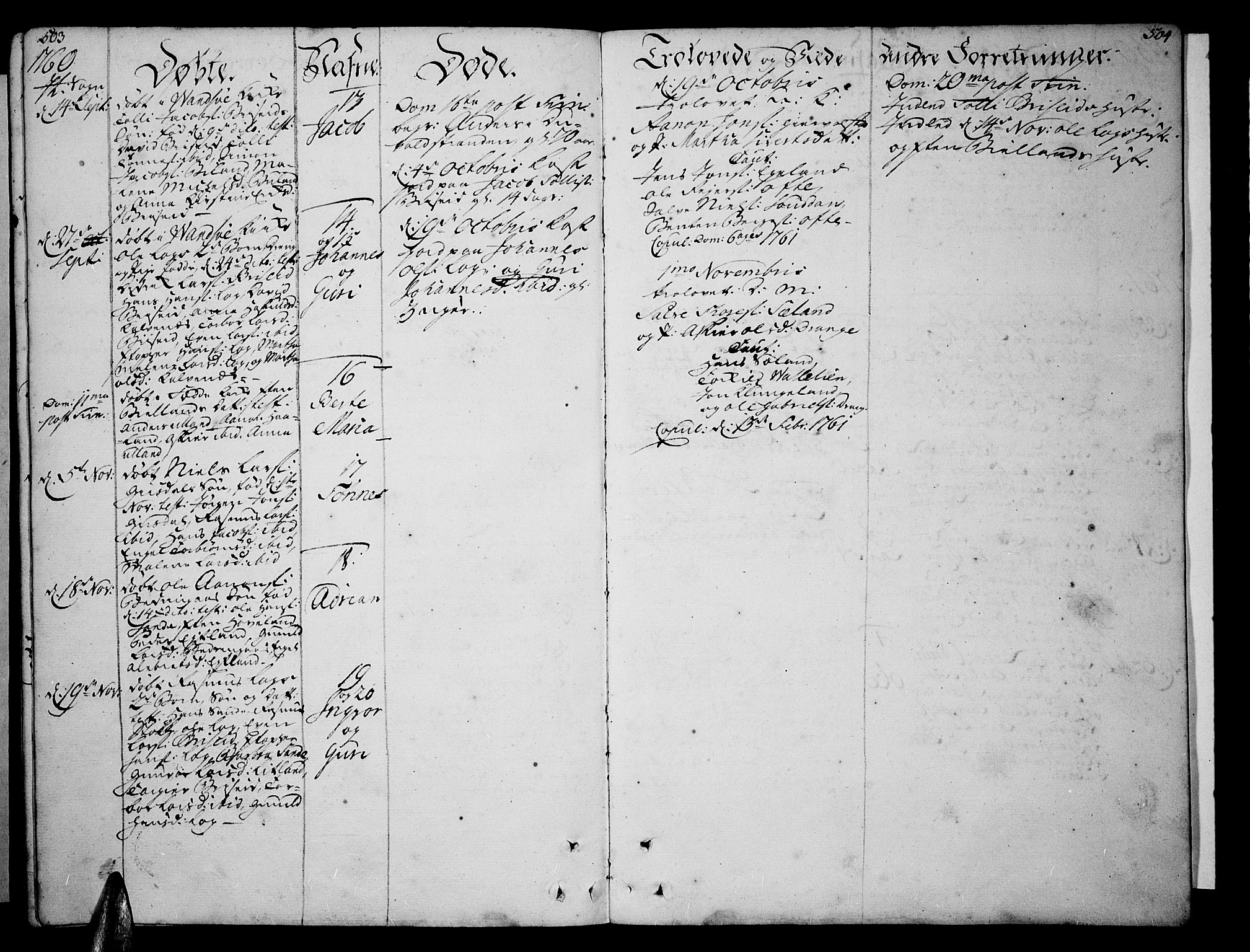Lista sokneprestkontor, SAK/1111-0027/F/Fa/L0003: Parish register (official) no. A 3 /2, 1754-1767, p. 503-504