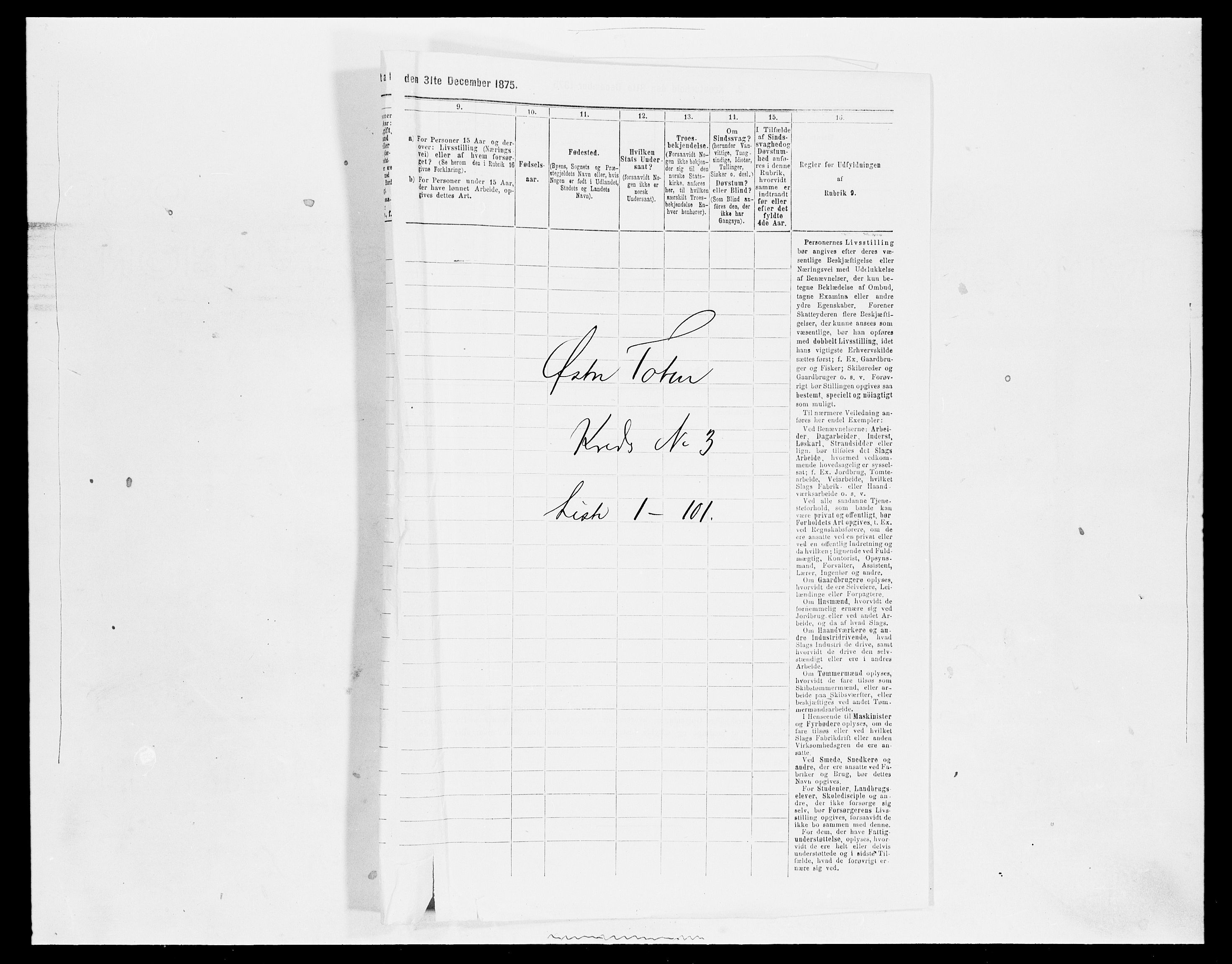 SAH, 1875 census for 0528P Østre Toten, 1875, p. 545
