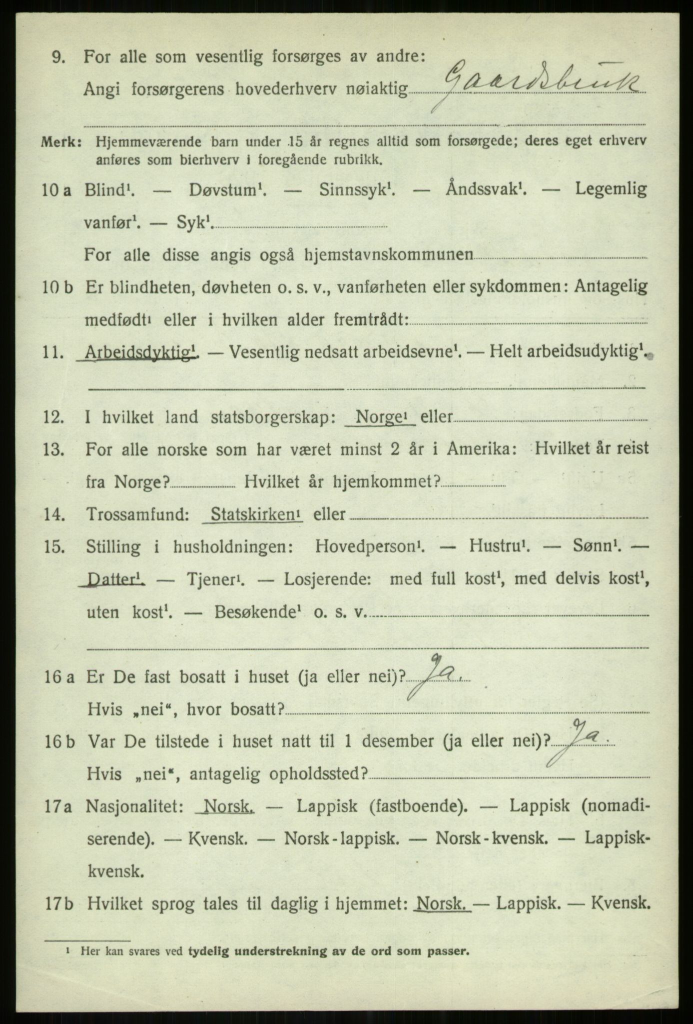 SATØ, 1920 census for Målselv, 1920, p. 1392