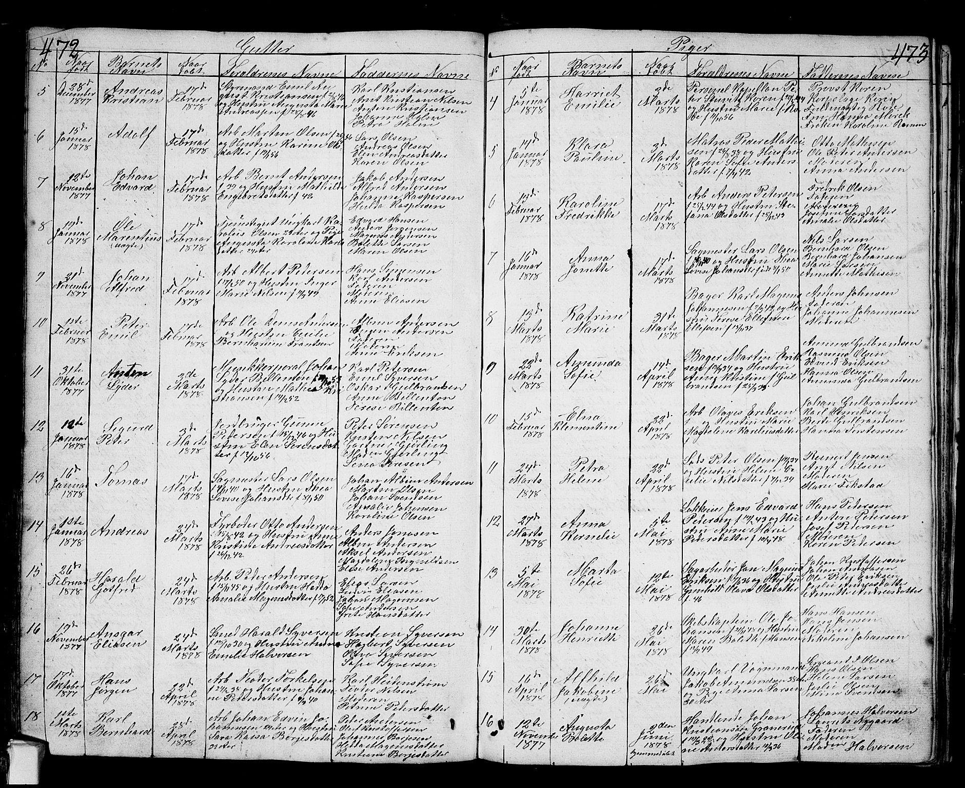 Fredrikstad prestekontor Kirkebøker, SAO/A-11082/G/Ga/L0001: Parish register (copy) no. 1, 1824-1879, p. 472-473