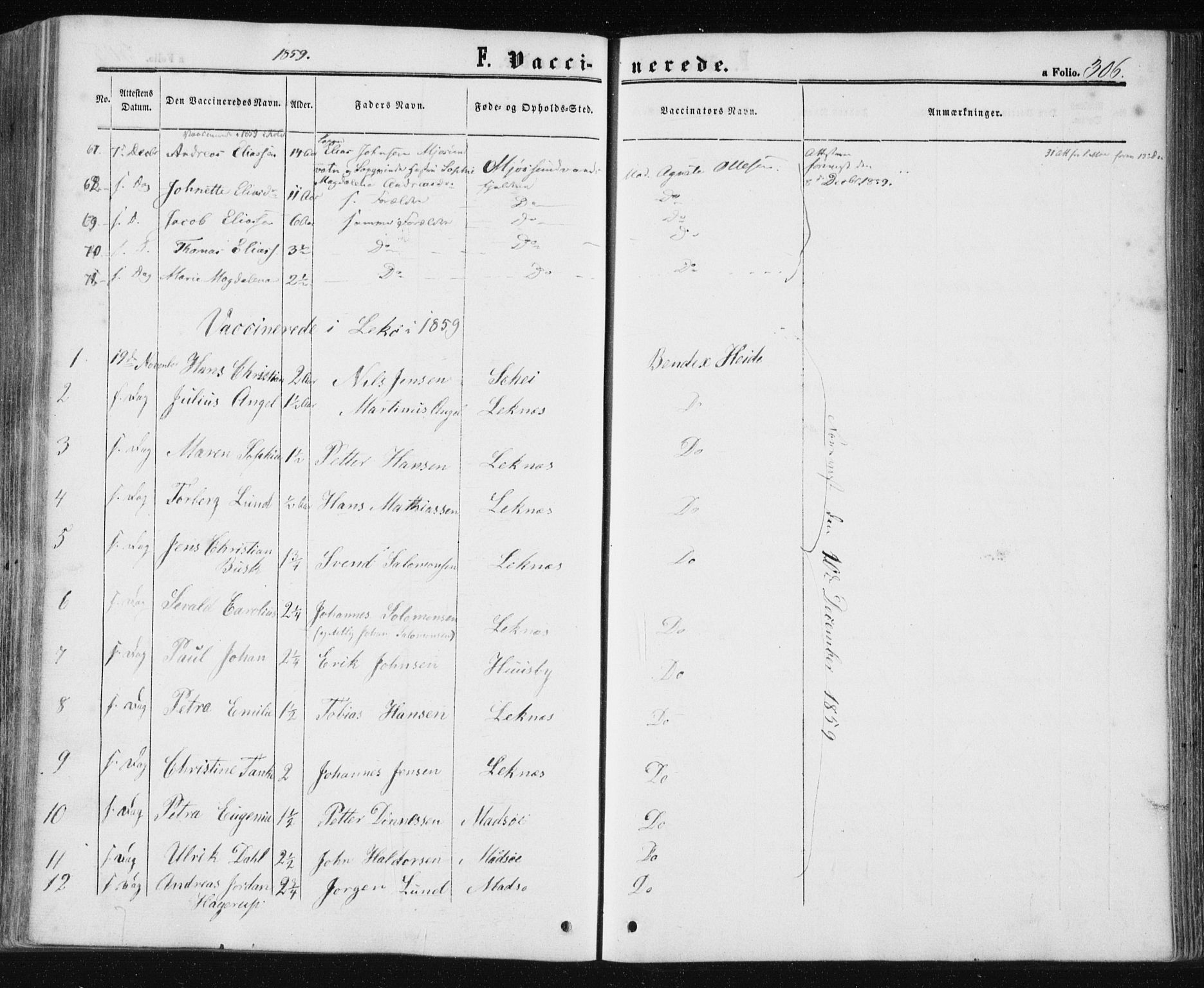 Ministerialprotokoller, klokkerbøker og fødselsregistre - Nord-Trøndelag, SAT/A-1458/780/L0641: Parish register (official) no. 780A06, 1857-1874, p. 306