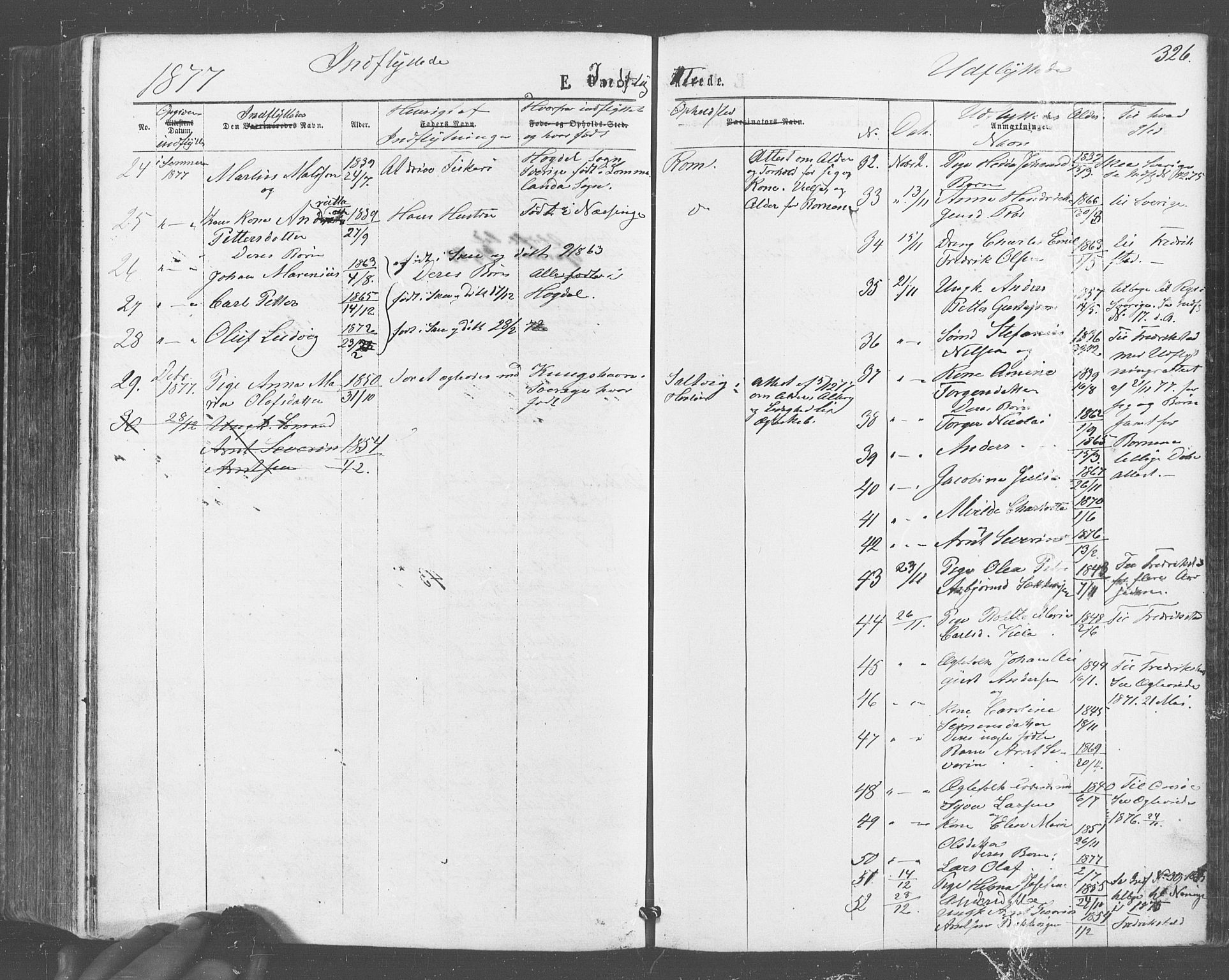 Hvaler prestekontor Kirkebøker, AV/SAO-A-2001/F/Fa/L0007: Parish register (official) no. I 7, 1864-1878, p. 326