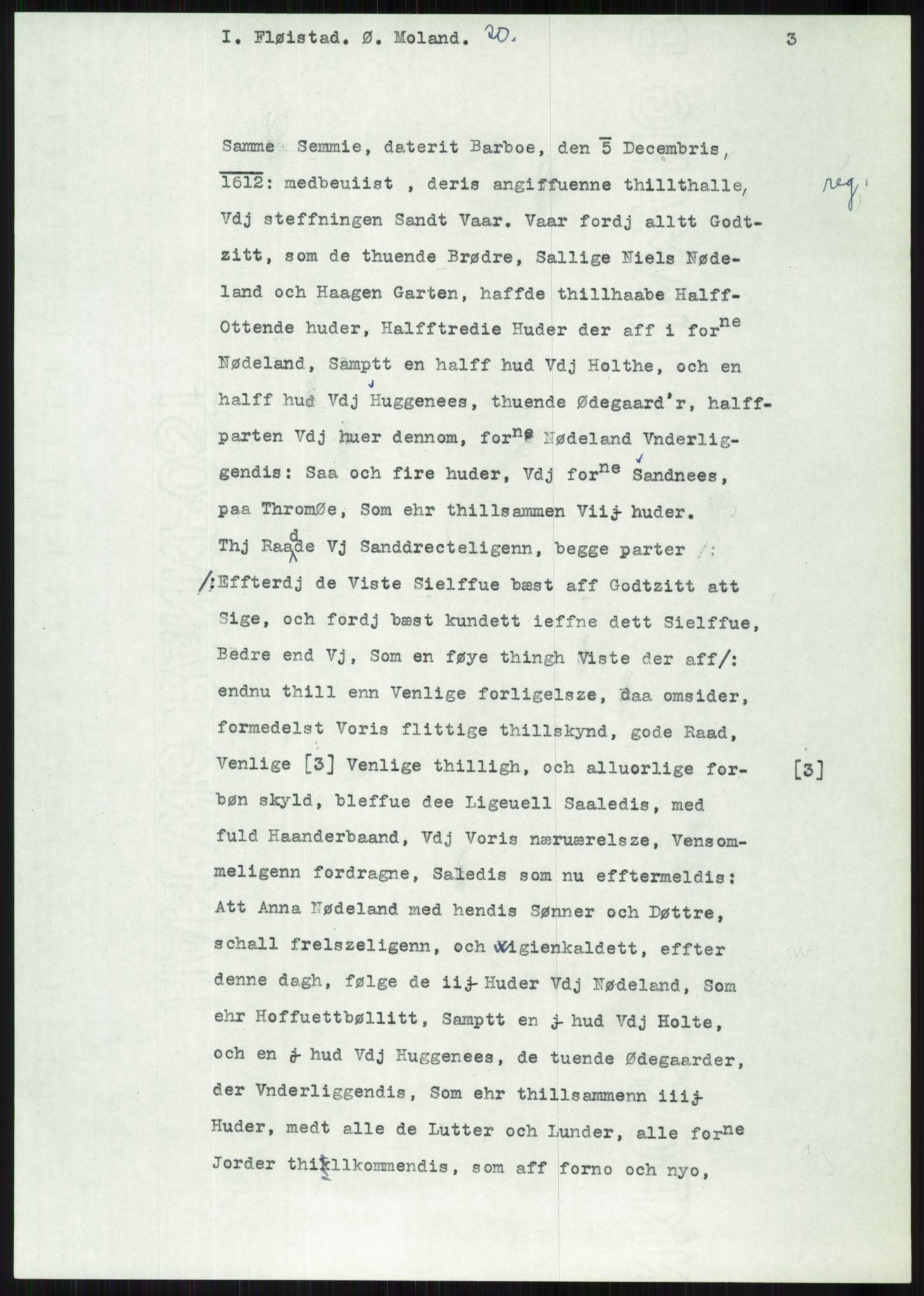 Samlinger til kildeutgivelse, Diplomavskriftsamlingen, AV/RA-EA-4053/H/Ha, p. 2070