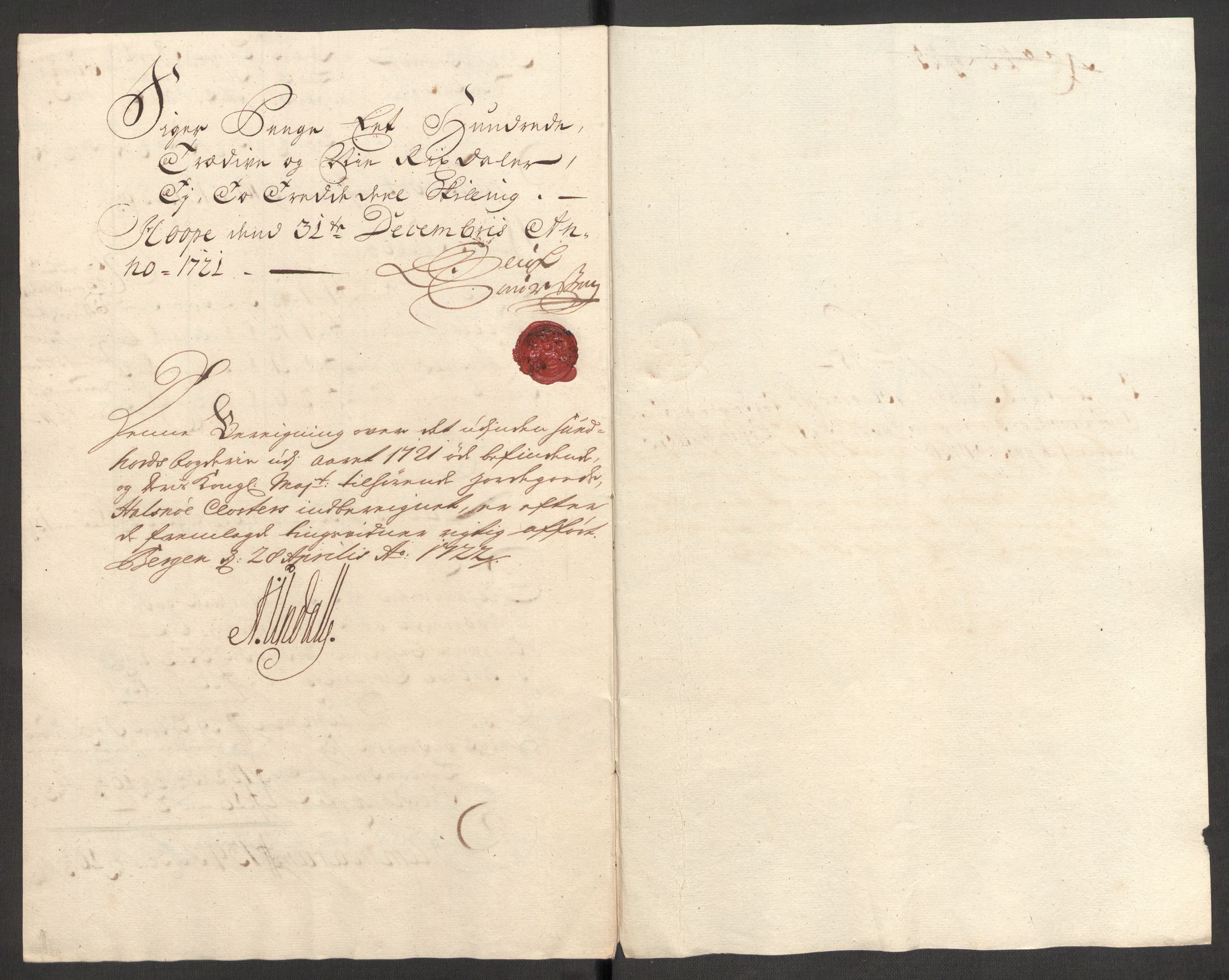 Rentekammeret inntil 1814, Reviderte regnskaper, Fogderegnskap, AV/RA-EA-4092/R48/L3000: Fogderegnskap Sunnhordland og Hardanger, 1721, p. 305