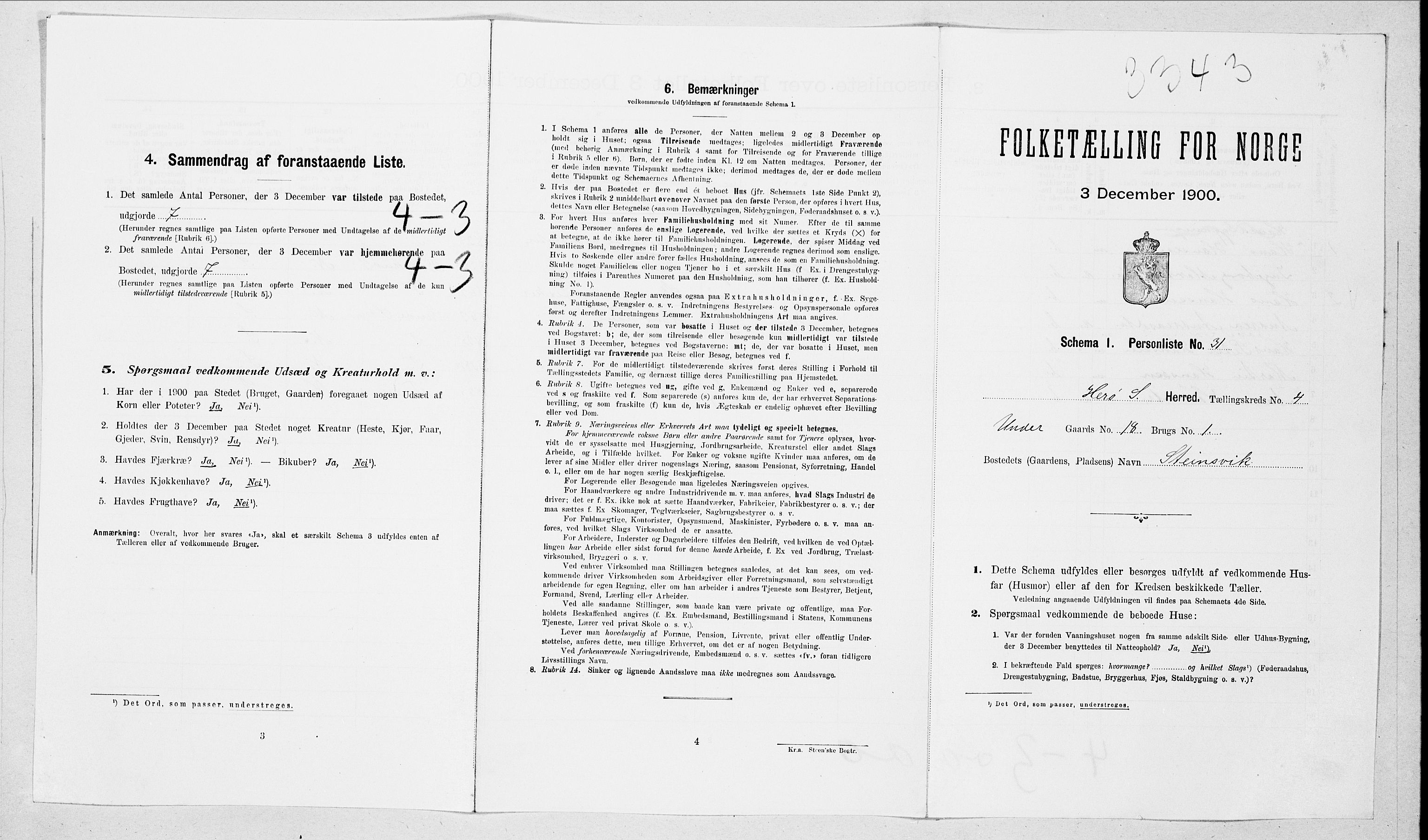 SAT, 1900 census for Herøy, 1900, p. 398