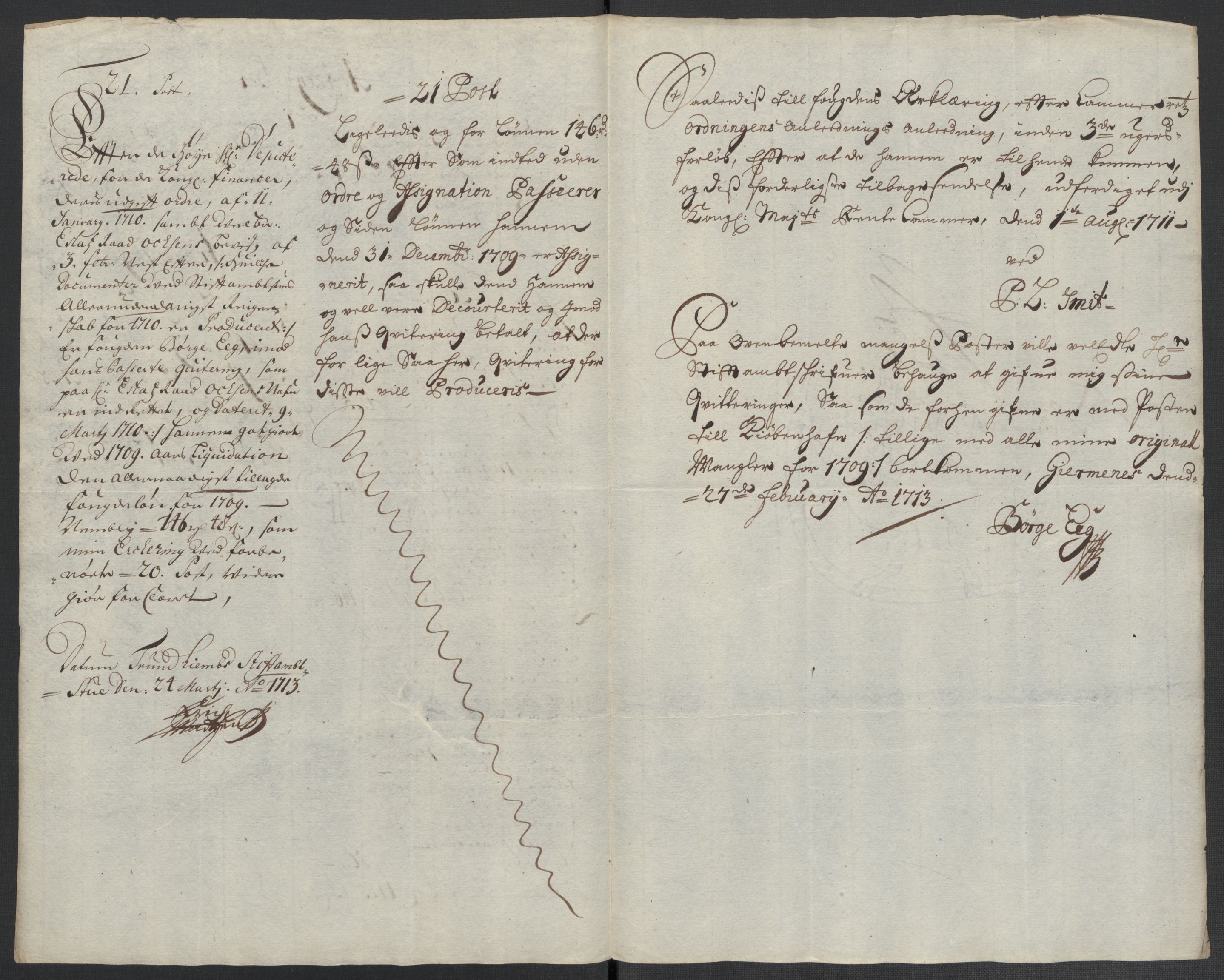 Rentekammeret inntil 1814, Reviderte regnskaper, Fogderegnskap, AV/RA-EA-4092/R55/L3659: Fogderegnskap Romsdal, 1709-1710, p. 236