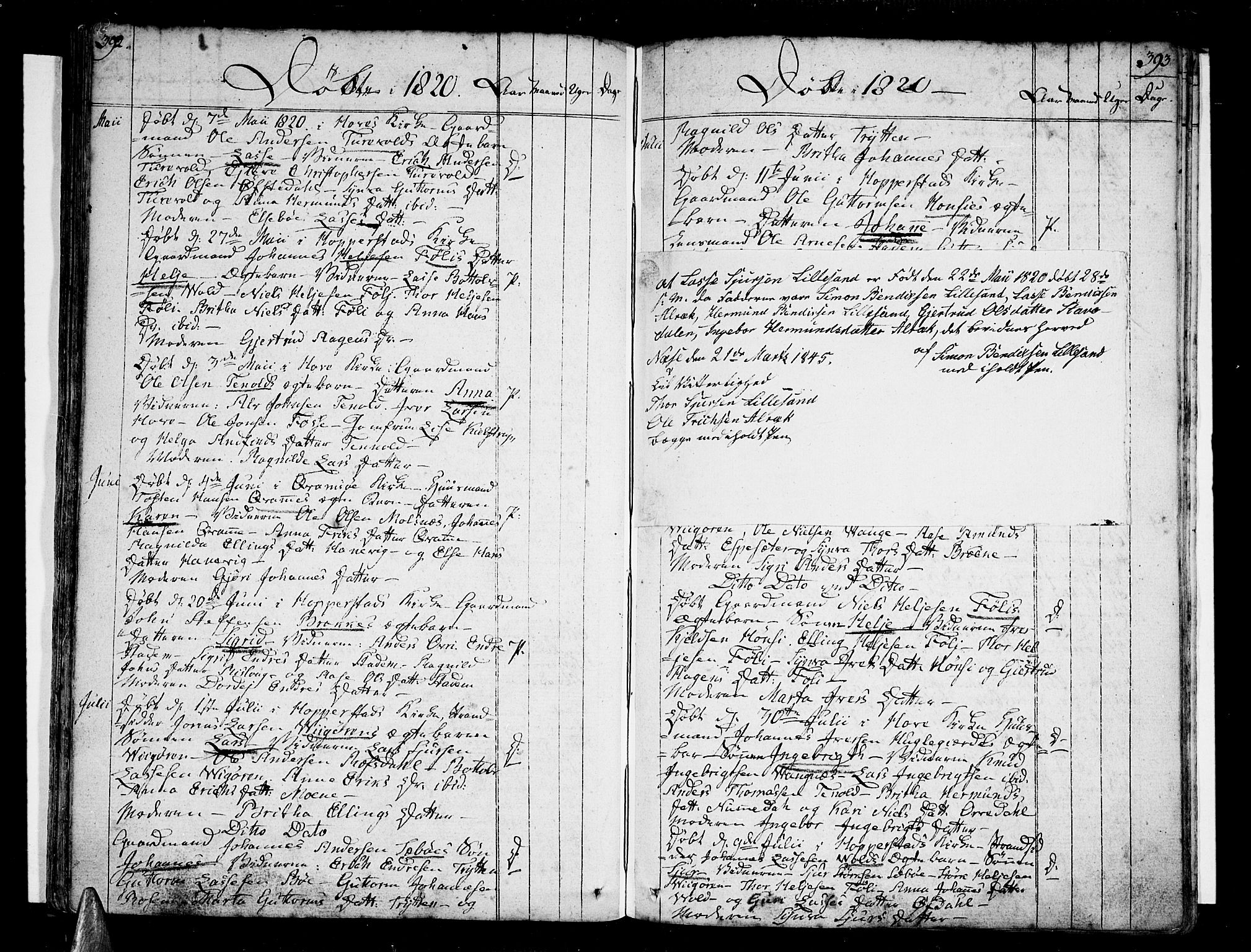Vik sokneprestembete, SAB/A-81501: Parish register (official) no. A 5, 1787-1820, p. 392-393