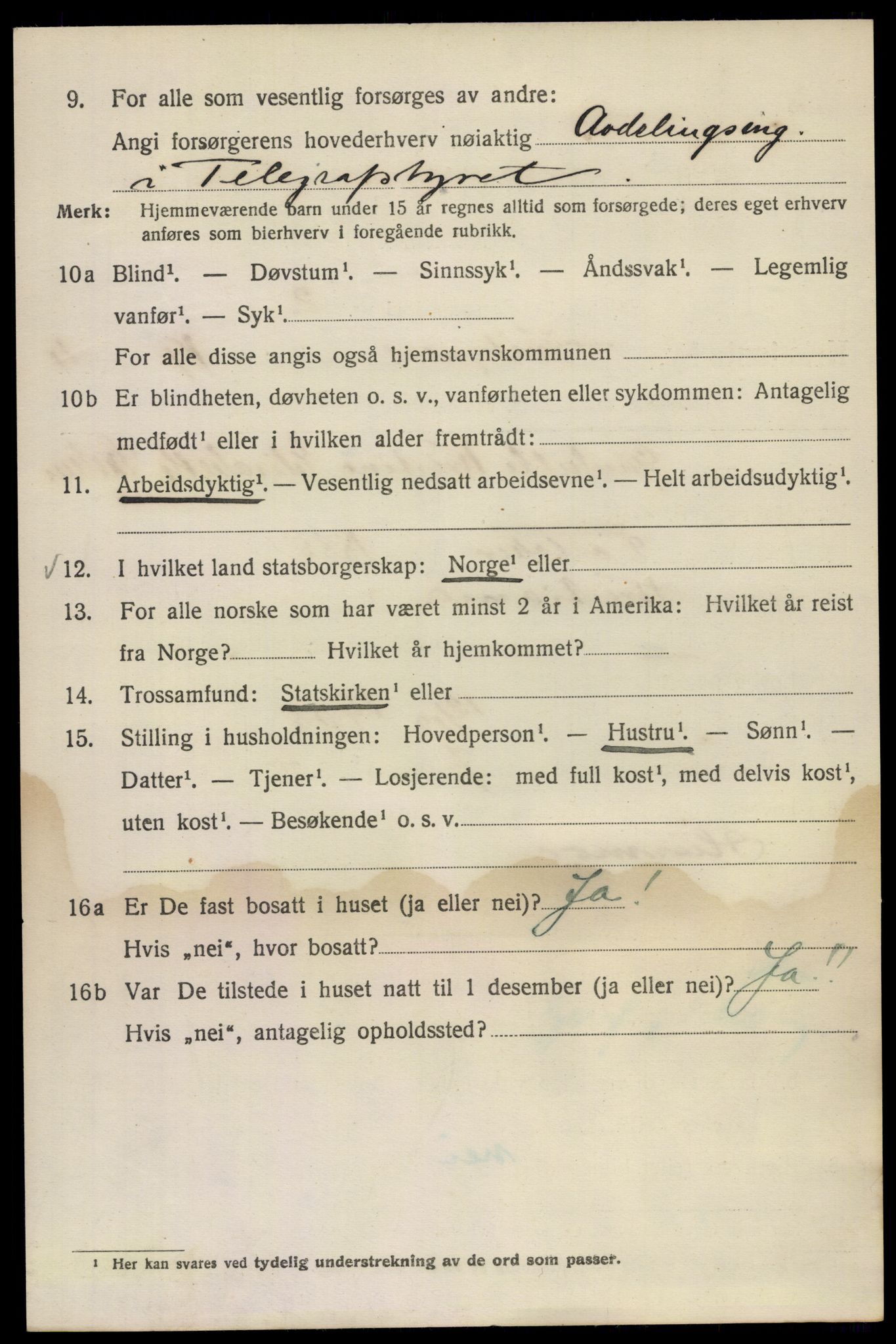 SAO, 1920 census for Kristiania, 1920, p. 240088