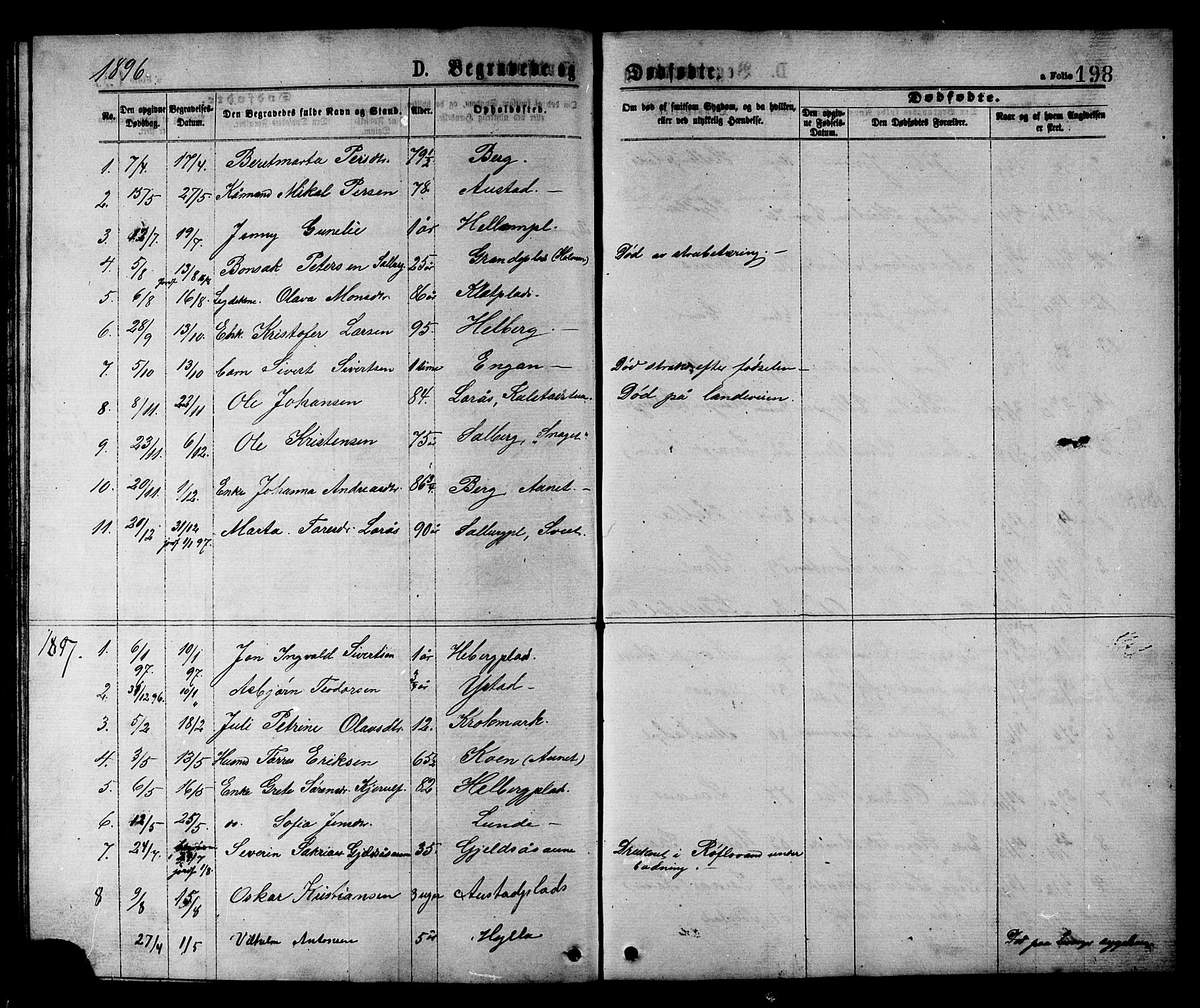 Ministerialprotokoller, klokkerbøker og fødselsregistre - Nord-Trøndelag, SAT/A-1458/731/L0311: Parish register (copy) no. 731C02, 1875-1911, p. 198