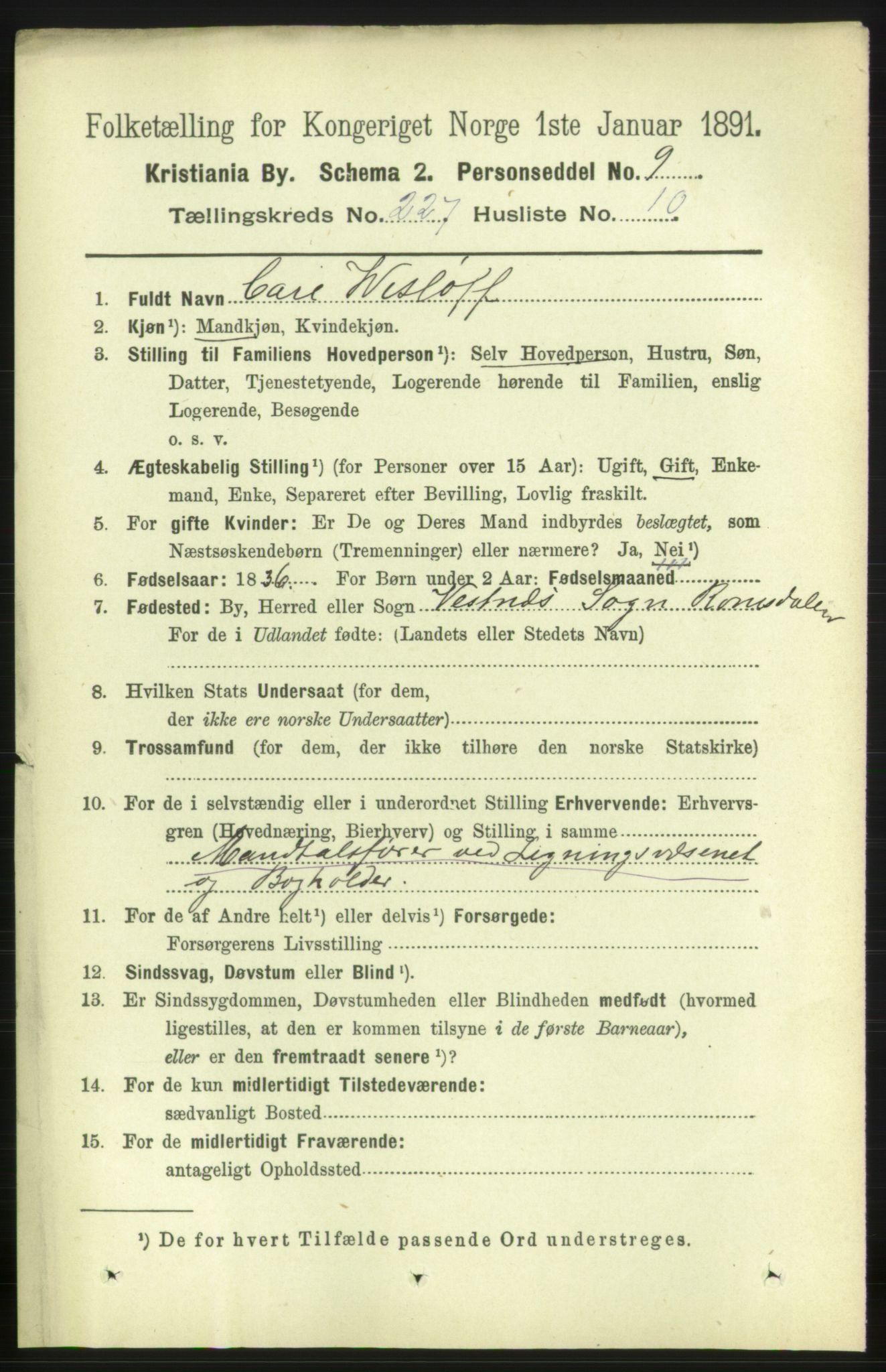 RA, 1891 census for 0301 Kristiania, 1891, p. 138973