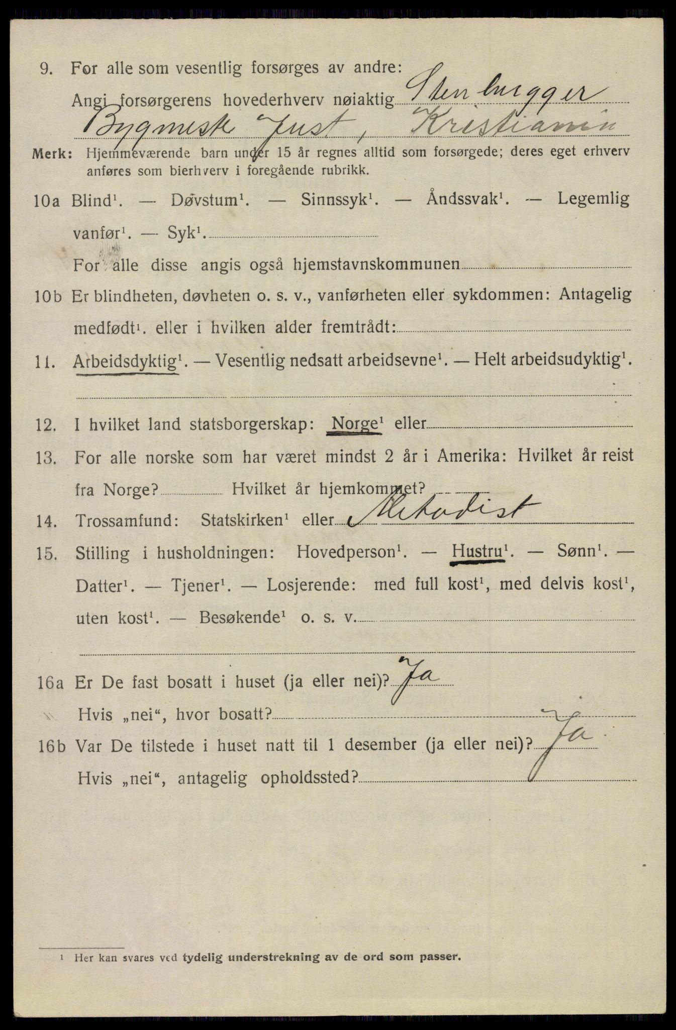 SAO, 1920 census for Aker, 1920, p. 85885