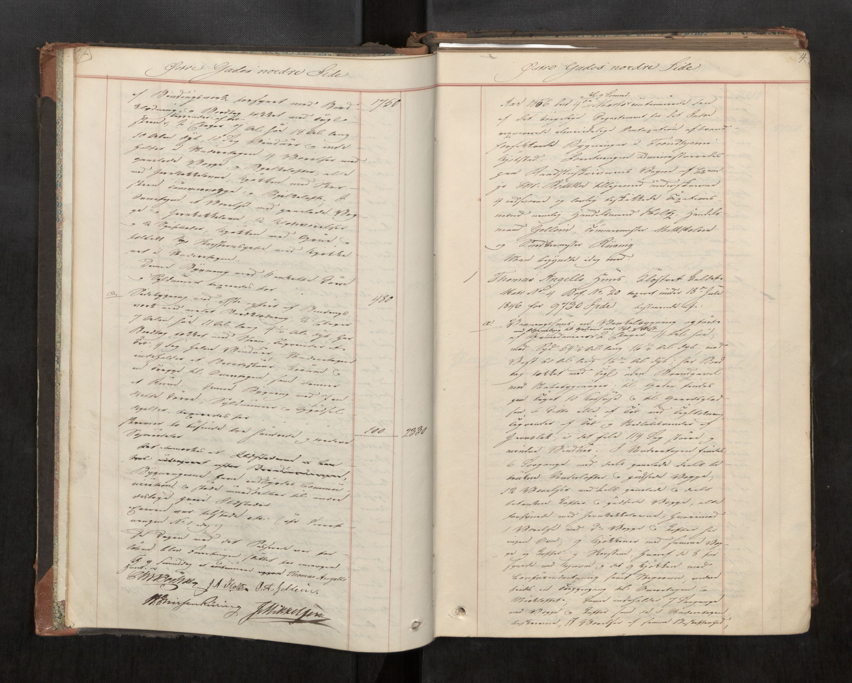 Norges Brannkasse Trondheim magistrat, AV/SAT-A-5590/Fa/L0031: Branntakstprotokoll A, 1856, p. 3b-4a