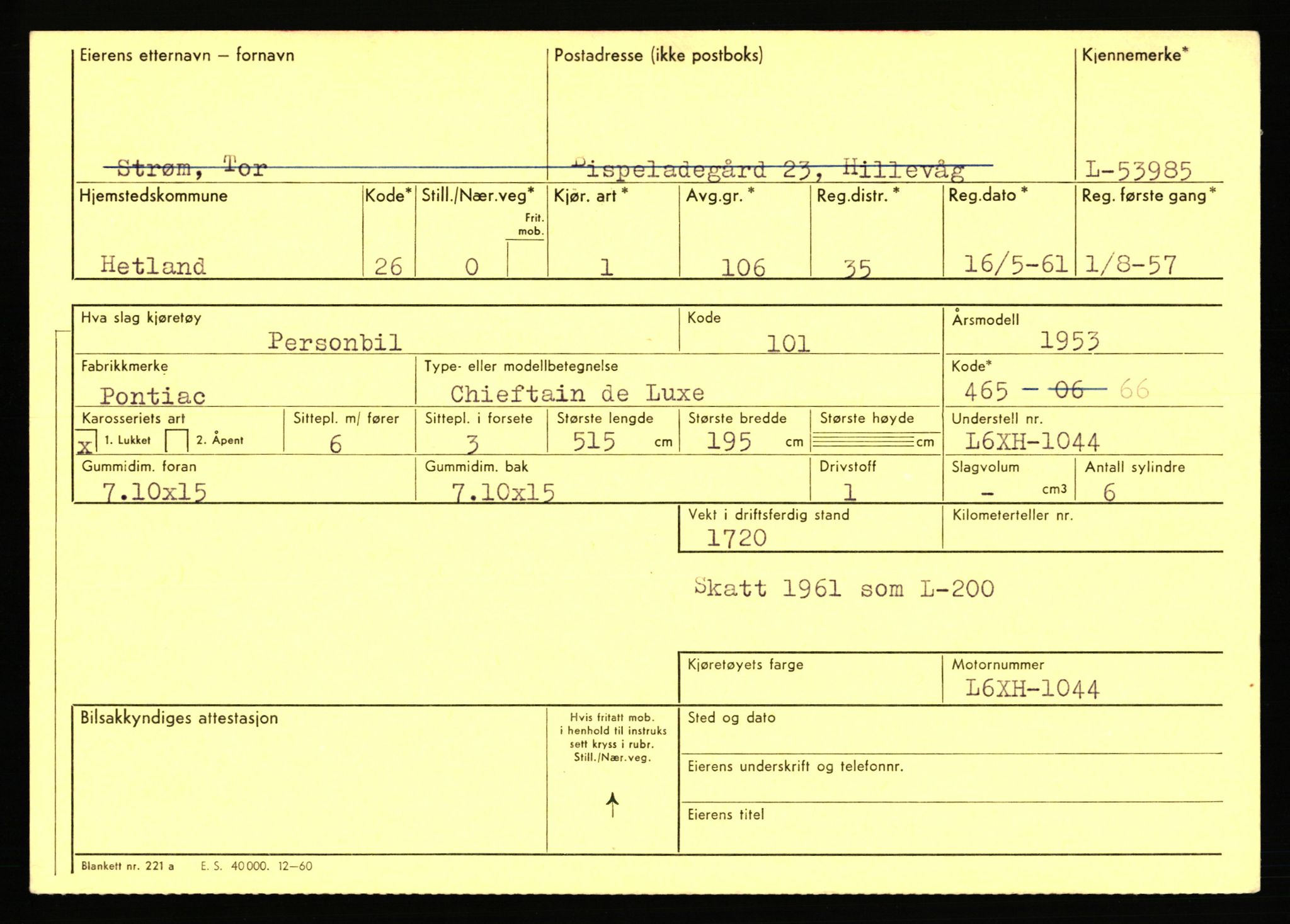 Stavanger trafikkstasjon, AV/SAST-A-101942/0/F/L0053: L-52900 - L-54199, 1930-1971, p. 2427