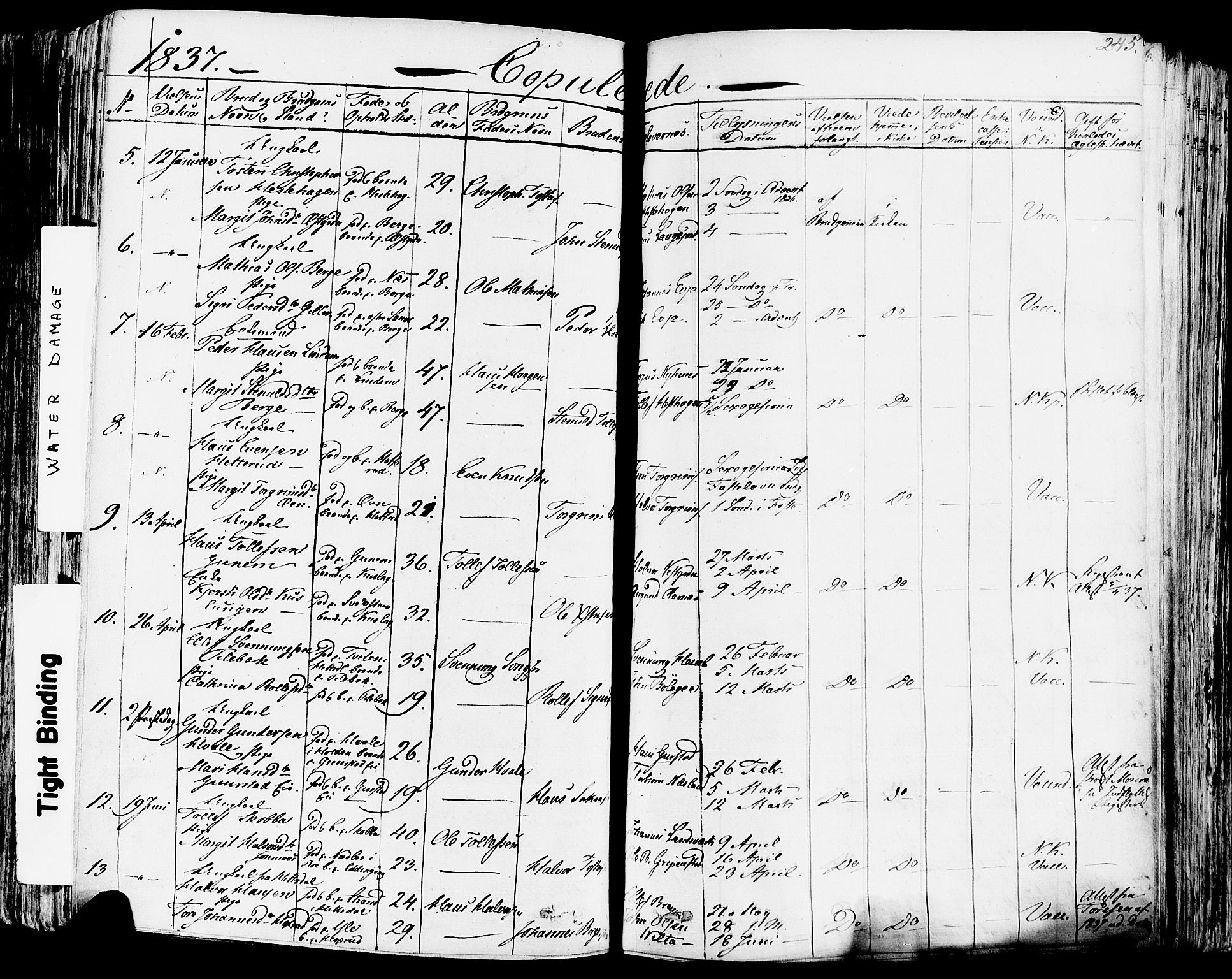 Sauherad kirkebøker, AV/SAKO-A-298/F/Fa/L0006: Parish register (official) no. I 6, 1827-1850, p. 245