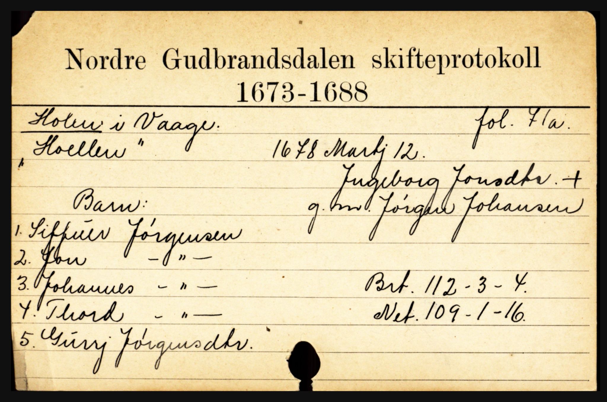 Nord-Gudbrandsdal tingrett, SAH/TING-002/J, 1658-1900, p. 5587