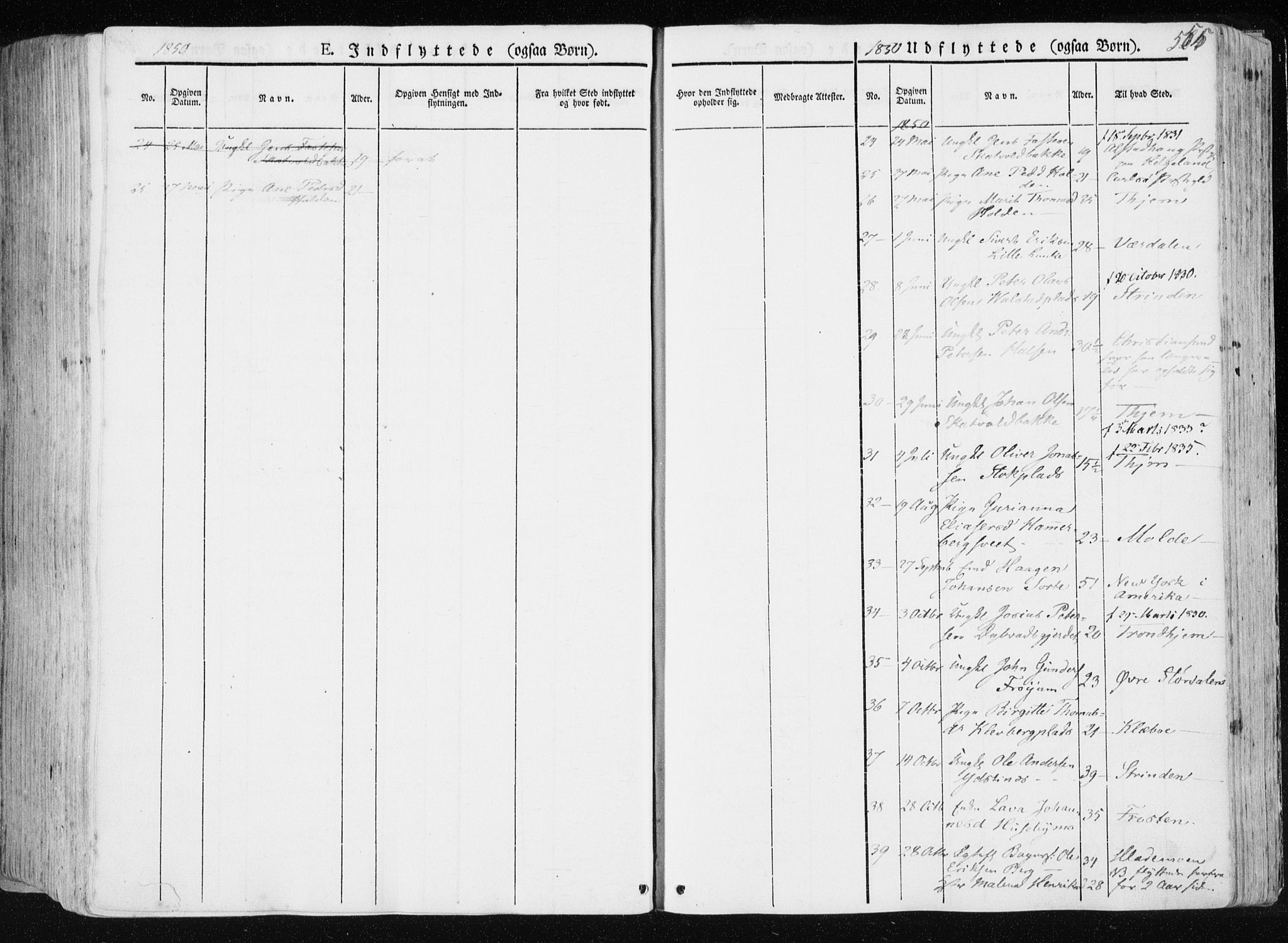 Ministerialprotokoller, klokkerbøker og fødselsregistre - Nord-Trøndelag, SAT/A-1458/709/L0074: Parish register (official) no. 709A14, 1845-1858, p. 555