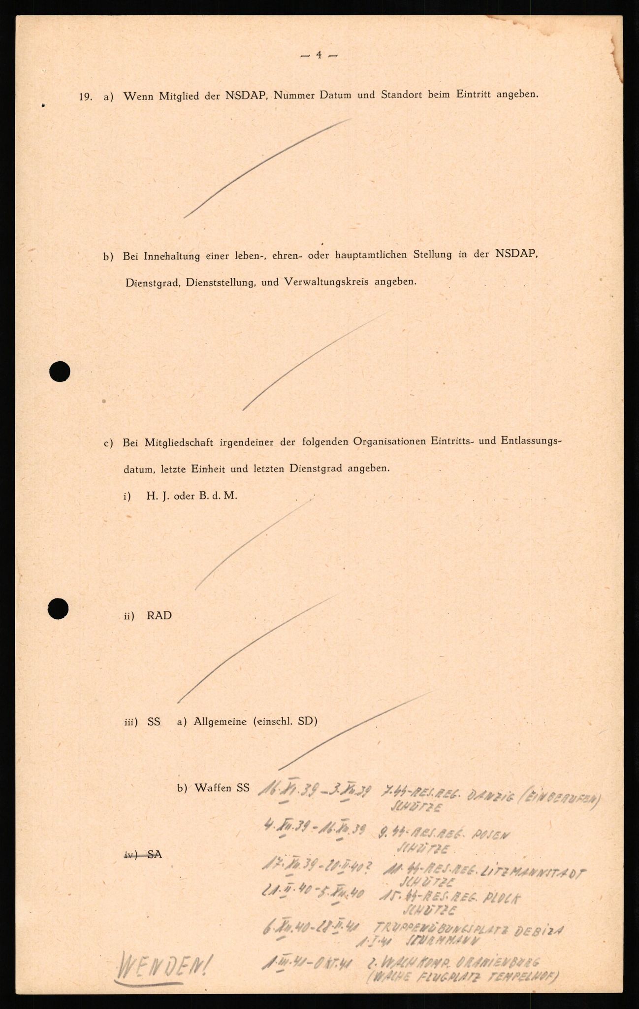 Forsvaret, Forsvarets overkommando II, AV/RA-RAFA-3915/D/Db/L0021: CI Questionaires. Tyske okkupasjonsstyrker i Norge. Tyskere., 1945-1946, p. 313