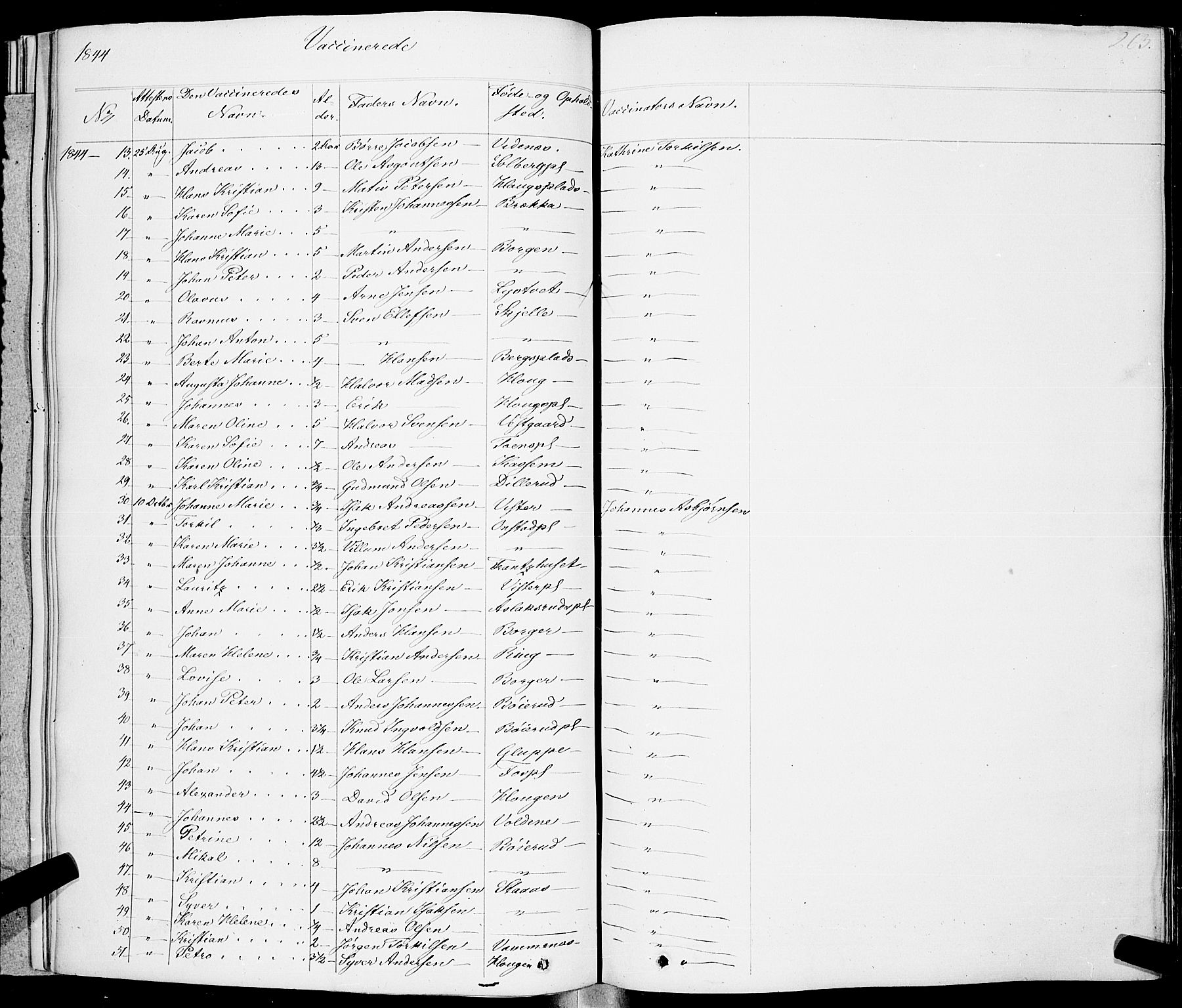 Skiptvet prestekontor Kirkebøker, AV/SAO-A-20009/F/Fa/L0006: Parish register (official) no. 6, 1839-1860, p. 263