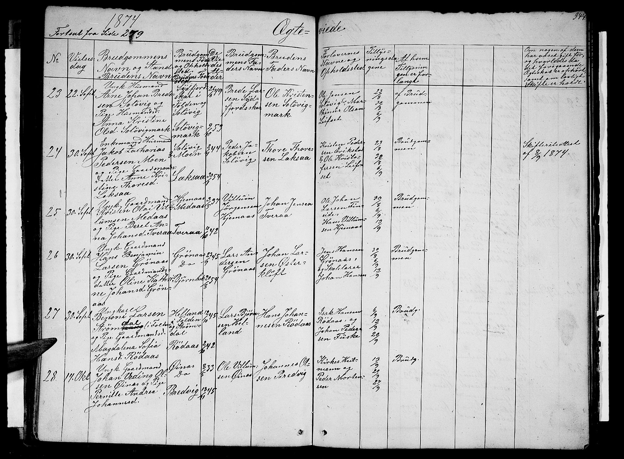 Ministerialprotokoller, klokkerbøker og fødselsregistre - Nordland, AV/SAT-A-1459/852/L0753: Parish register (copy) no. 852C04, 1856-1877, p. 344