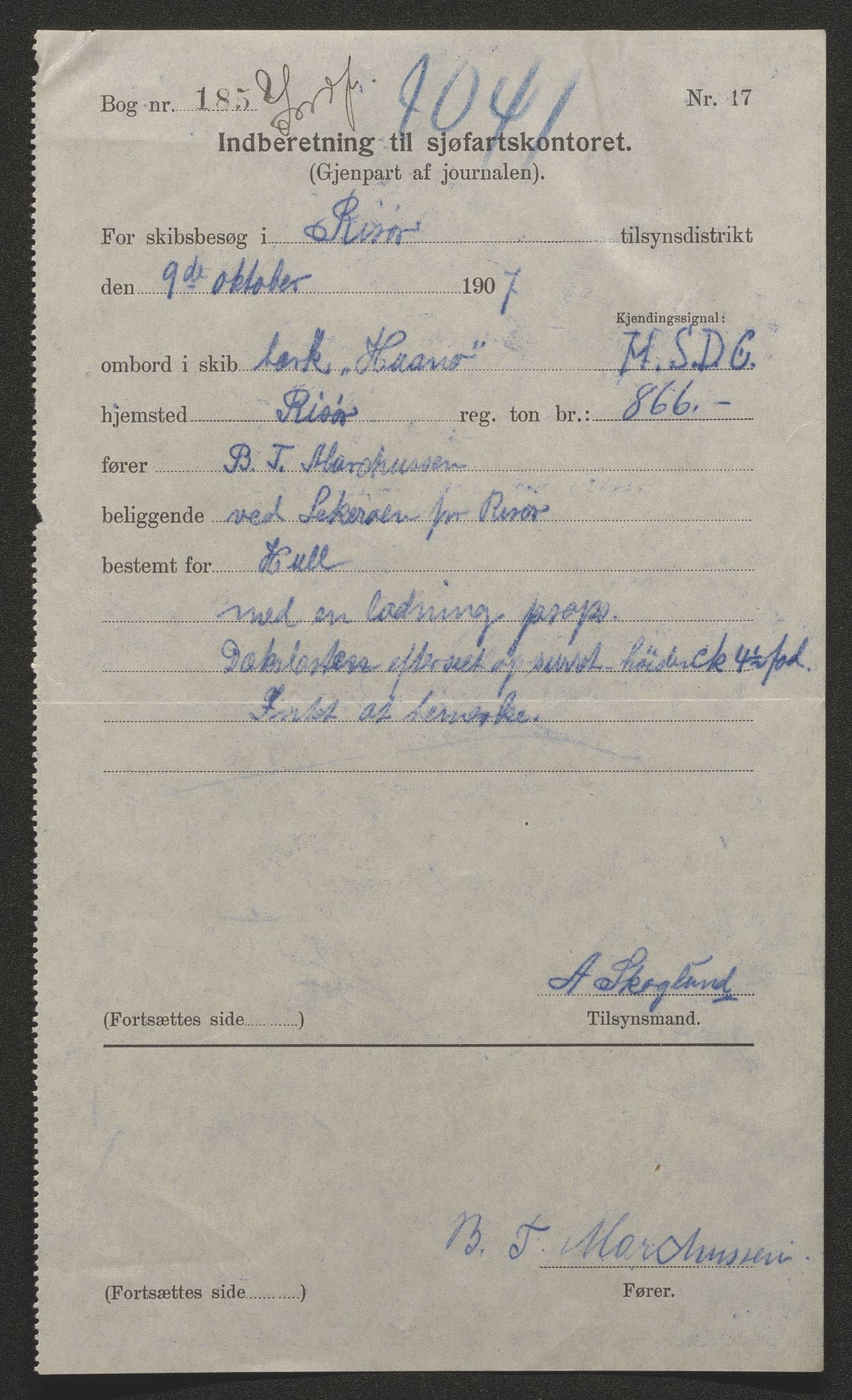 Sjøfartsdirektoratet med forløpere, skipsmapper slettede skip, AV/RA-S-4998/F/Fa/L0519: --, 1850-1922, p. 49