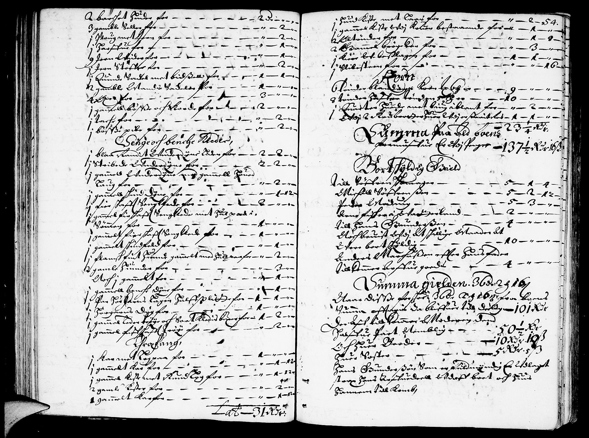 Aker sorenskriveri, AV/SAO-A-10895/H/Hb/L0001: Skifteprotokoll, 1656-1670, p. 53b-54a