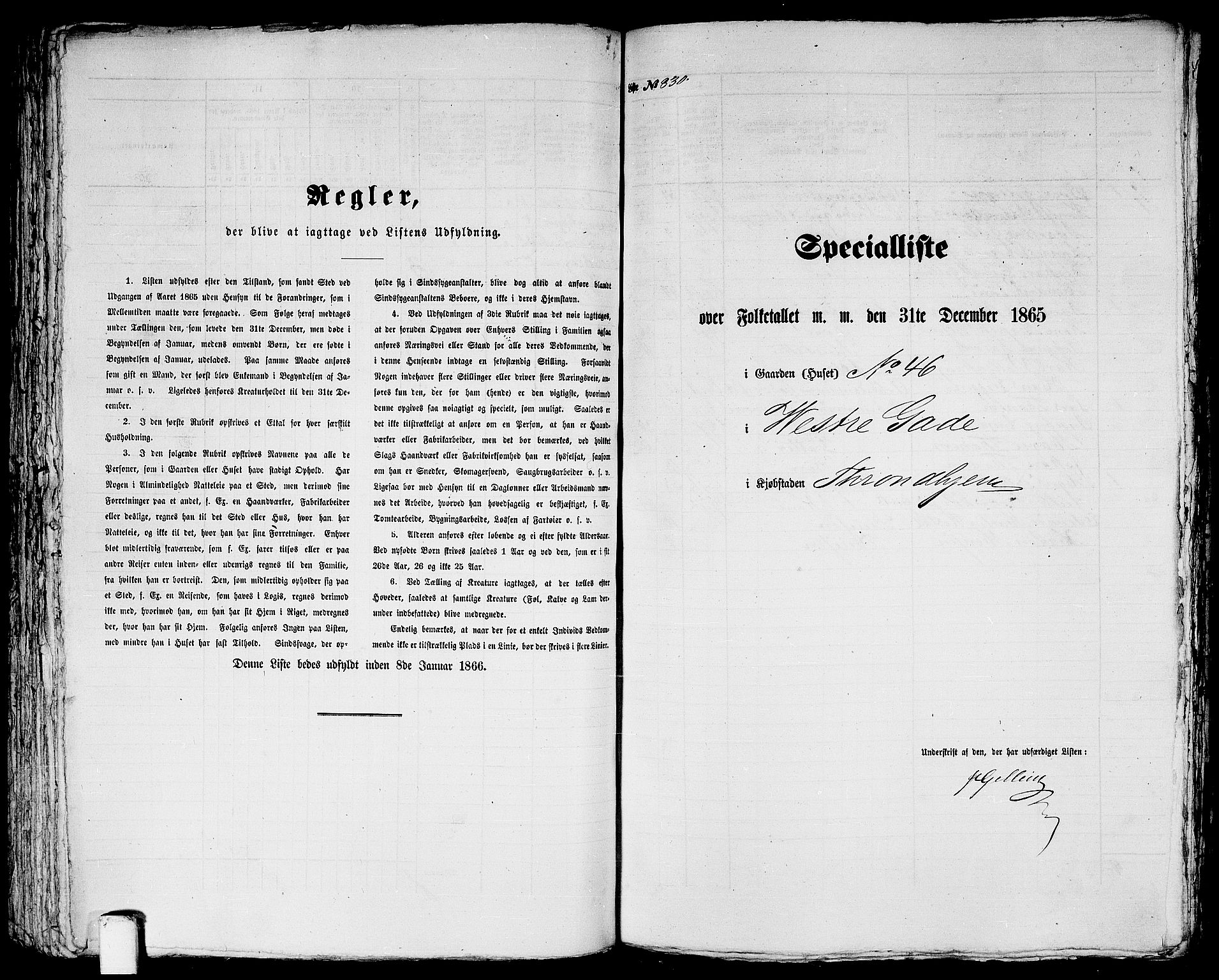 RA, 1865 census for Trondheim, 1865, p. 1732