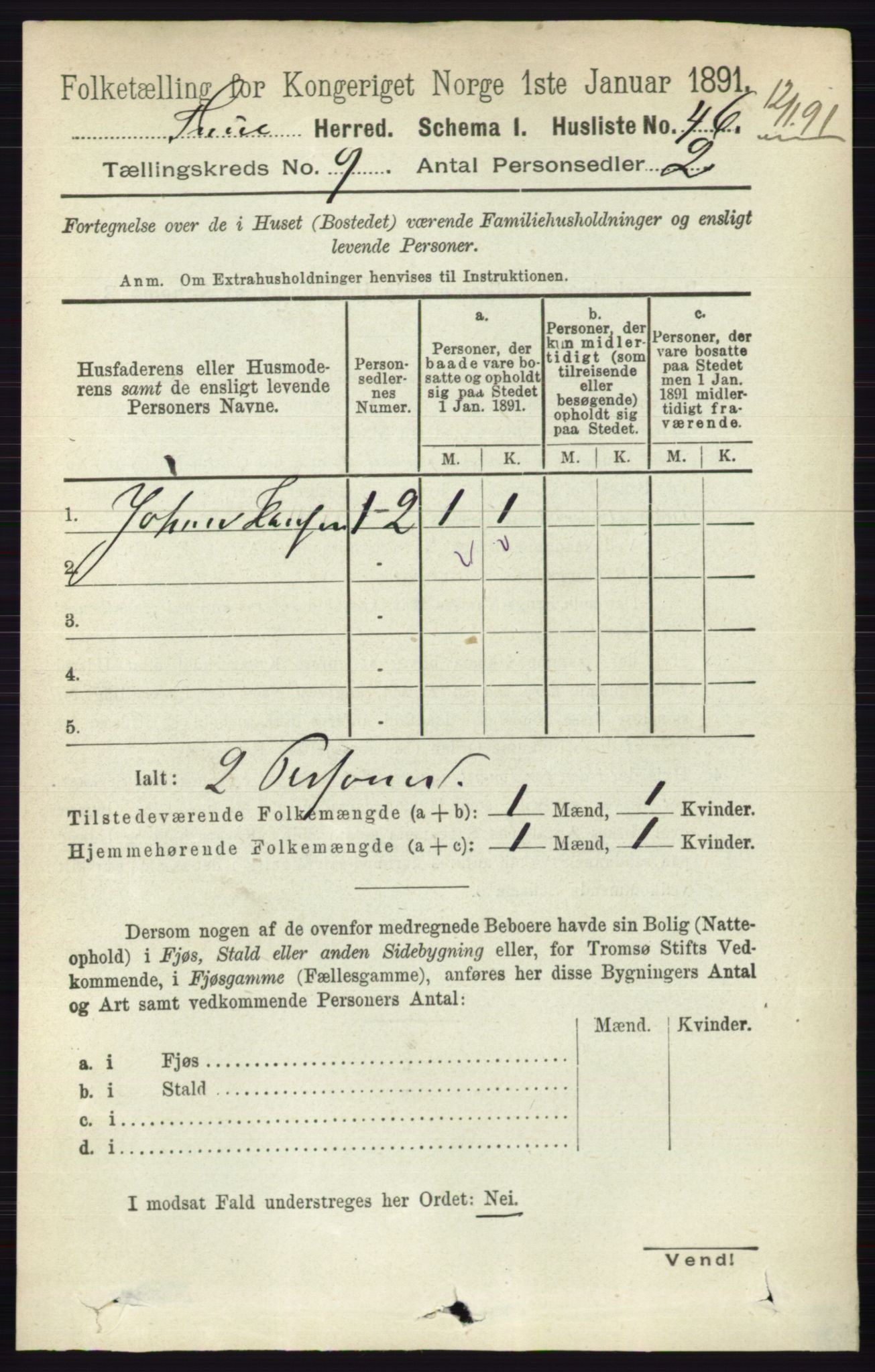 RA, 1891 census for 0130 Tune, 1891, p. 6187