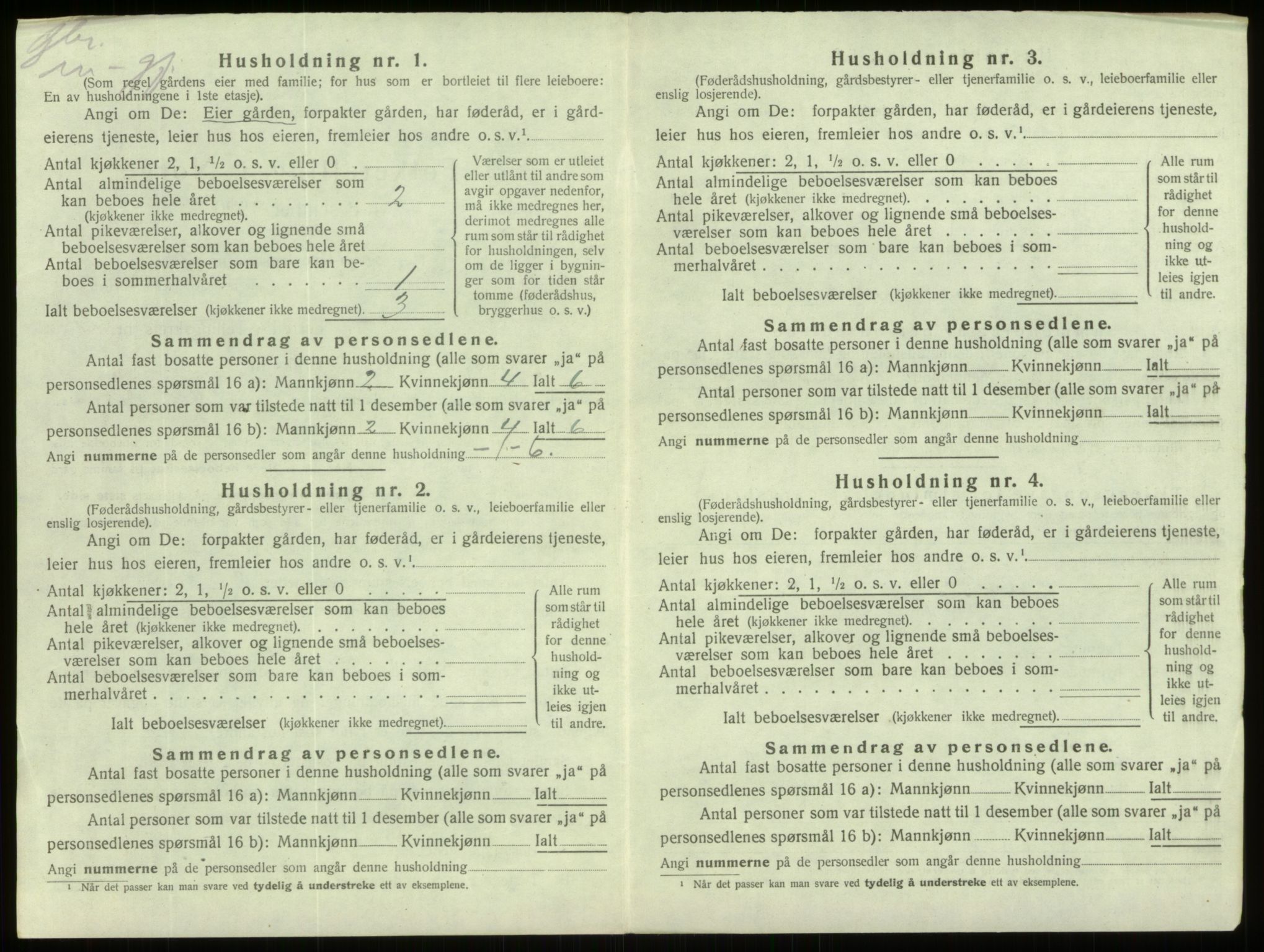 SAB, 1920 census for Davik, 1920, p. 737