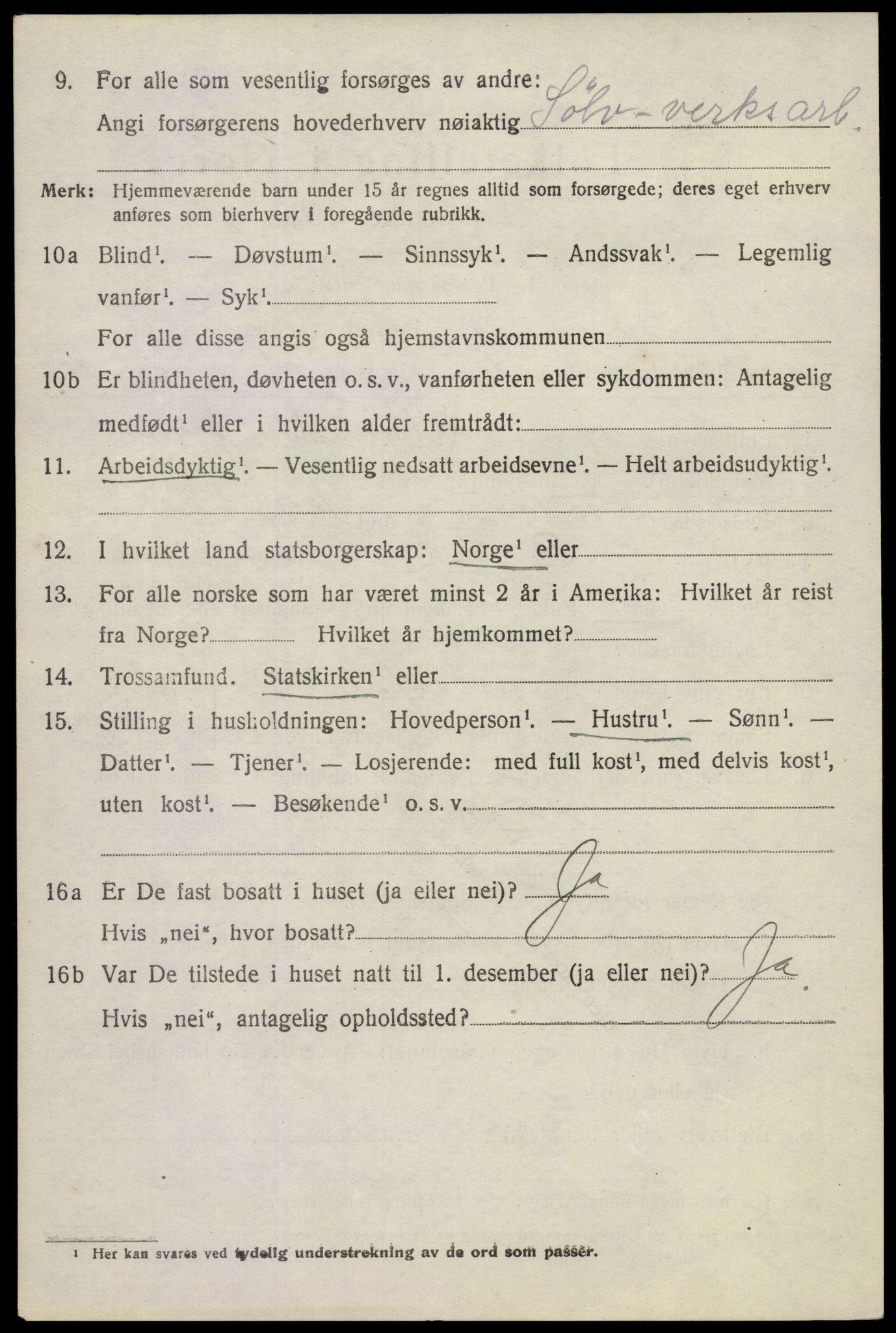 SAKO, 1920 census for Ytre Sandsvær, 1920, p. 1727