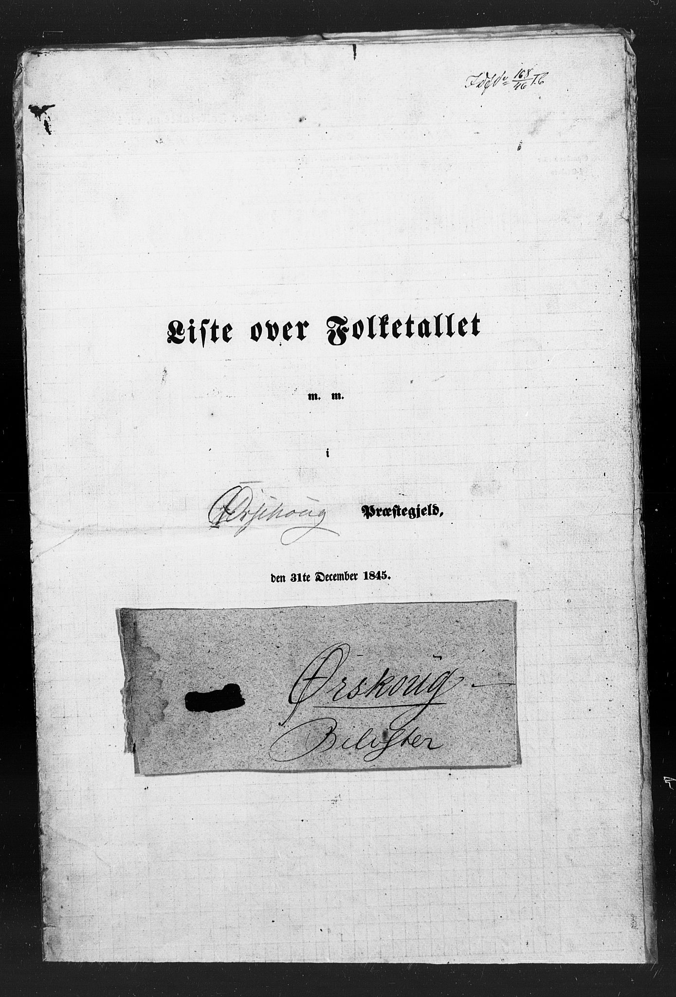 , Census 1845 for Ørskog, 1845, p. 2