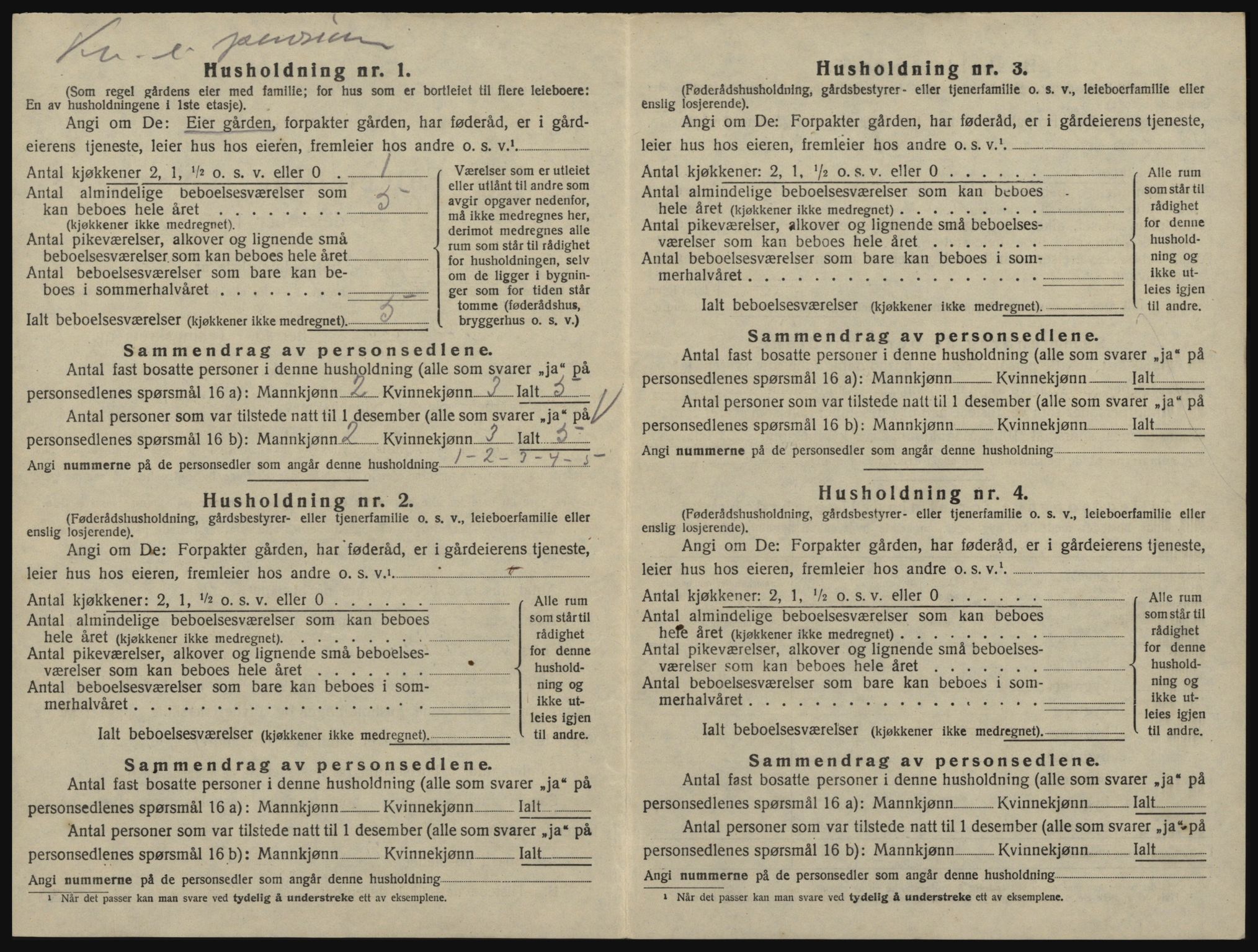 SAO, 1920 census for Glemmen, 1920, p. 202