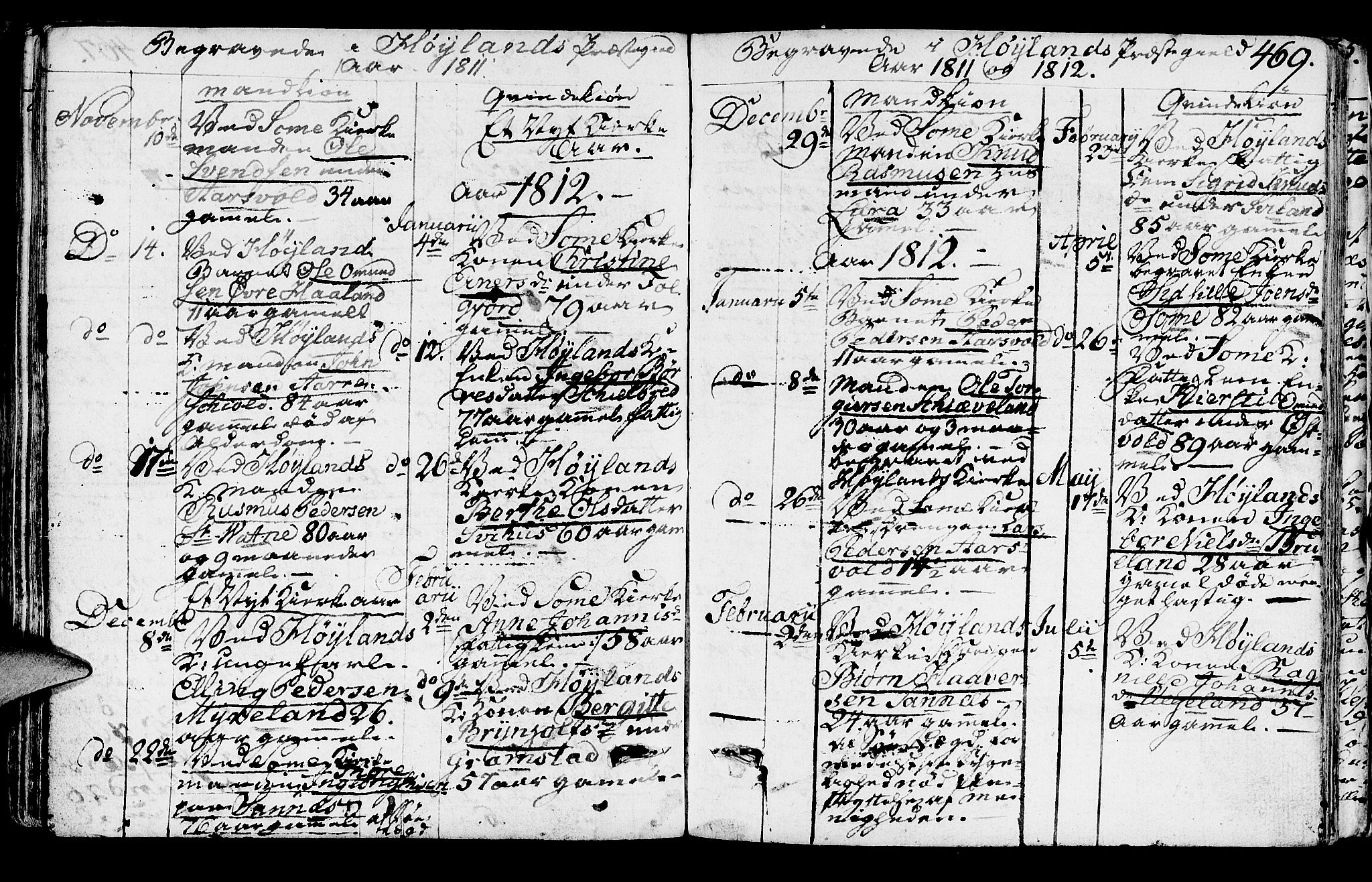 Høyland sokneprestkontor, SAST/A-101799/001/30BA/L0005: Parish register (official) no. A 5, 1804-1815, p. 469