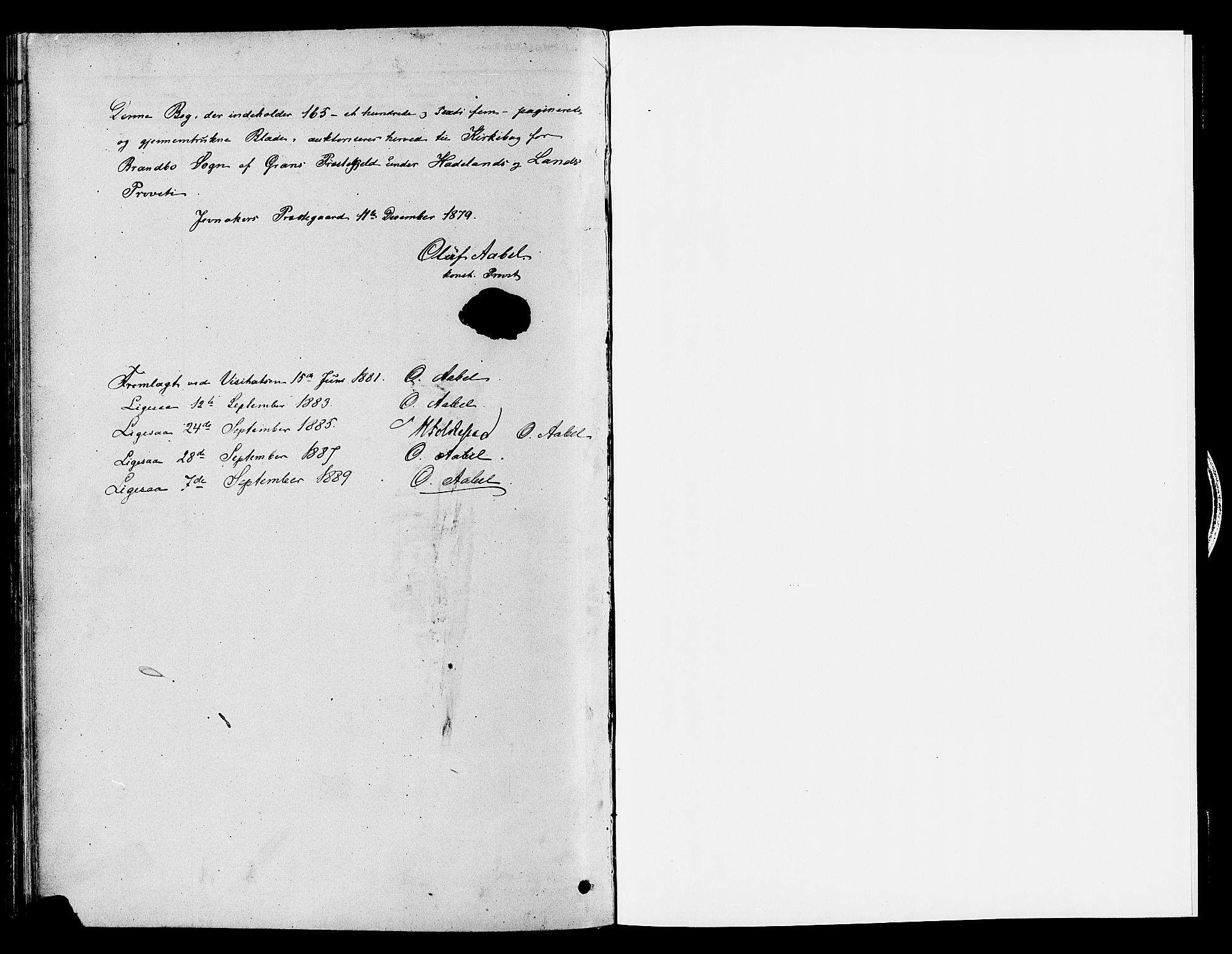 Gran prestekontor, AV/SAH-PREST-112/H/Ha/Haa/L0015: Parish register (official) no. 15, 1880-1888