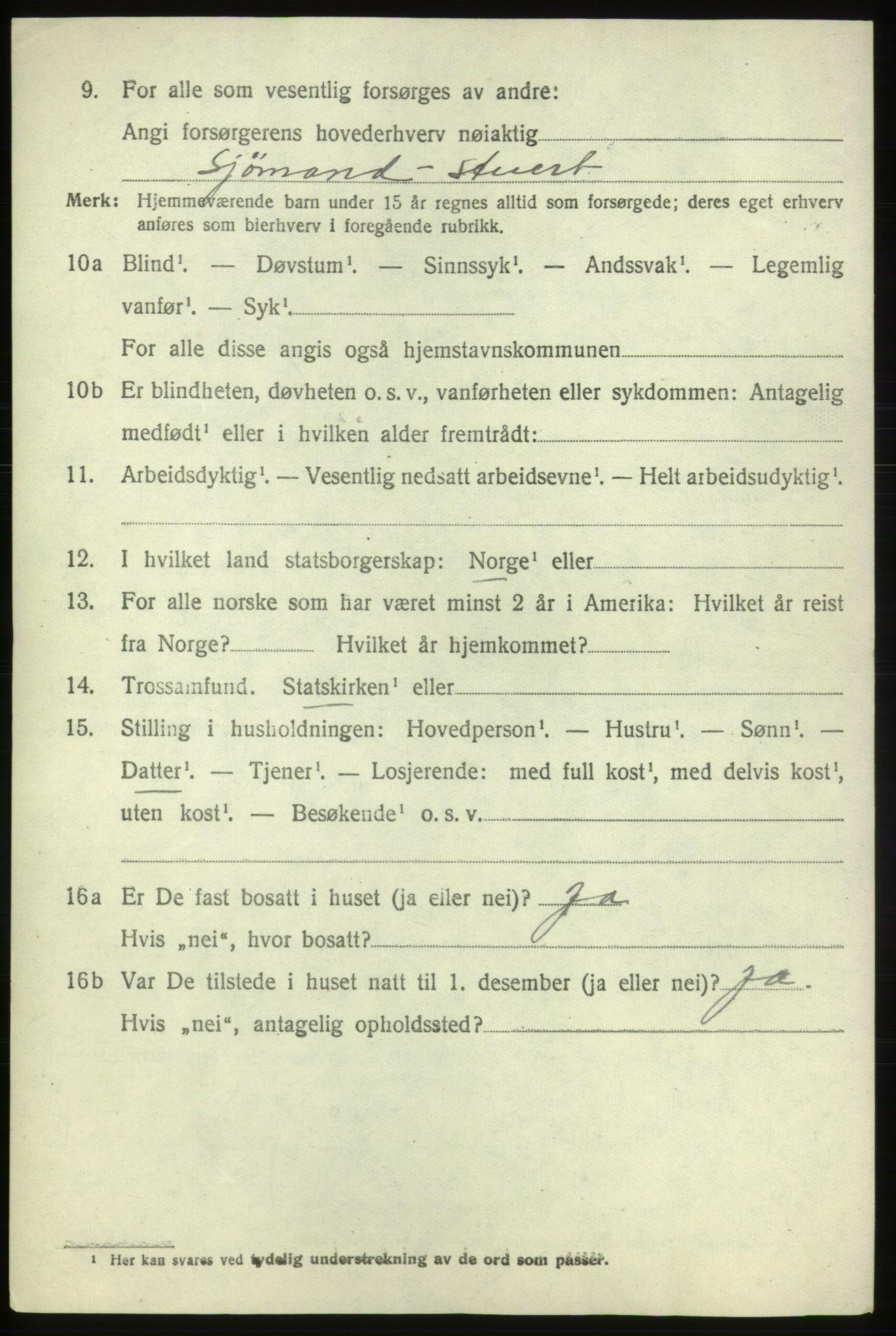 SAB, 1920 census for Valestrand, 1920, p. 808