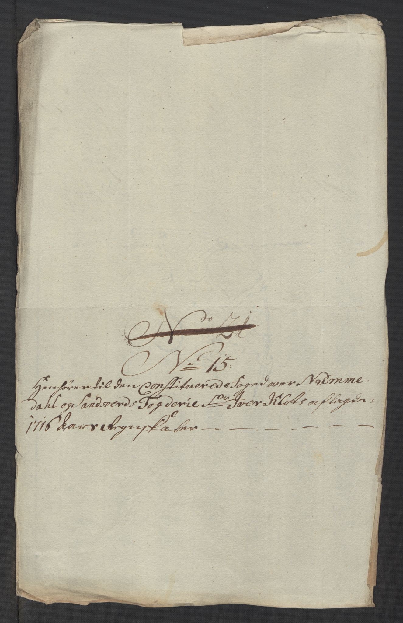 Rentekammeret inntil 1814, Reviderte regnskaper, Fogderegnskap, AV/RA-EA-4092/R24/L1592: Fogderegnskap Numedal og Sandsvær, 1716, p. 292